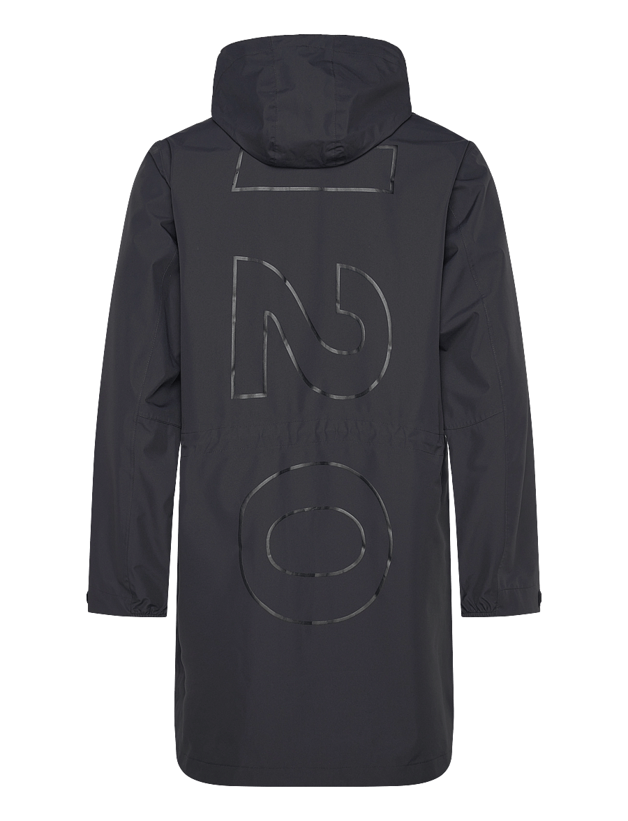 H2O - Rømø Logo LW Rain Long Jacket - regnjackor - navy - 3