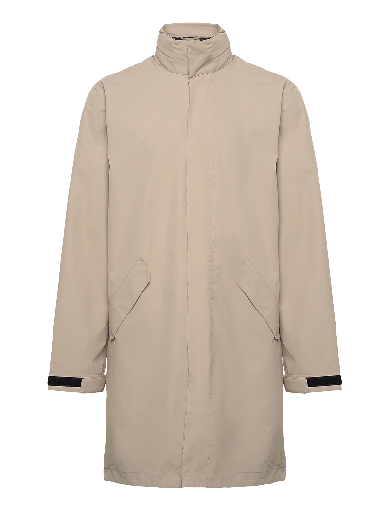 H2O - Rømø Logo LW Rain Long Jacket - regnjackor - warm grey - 0