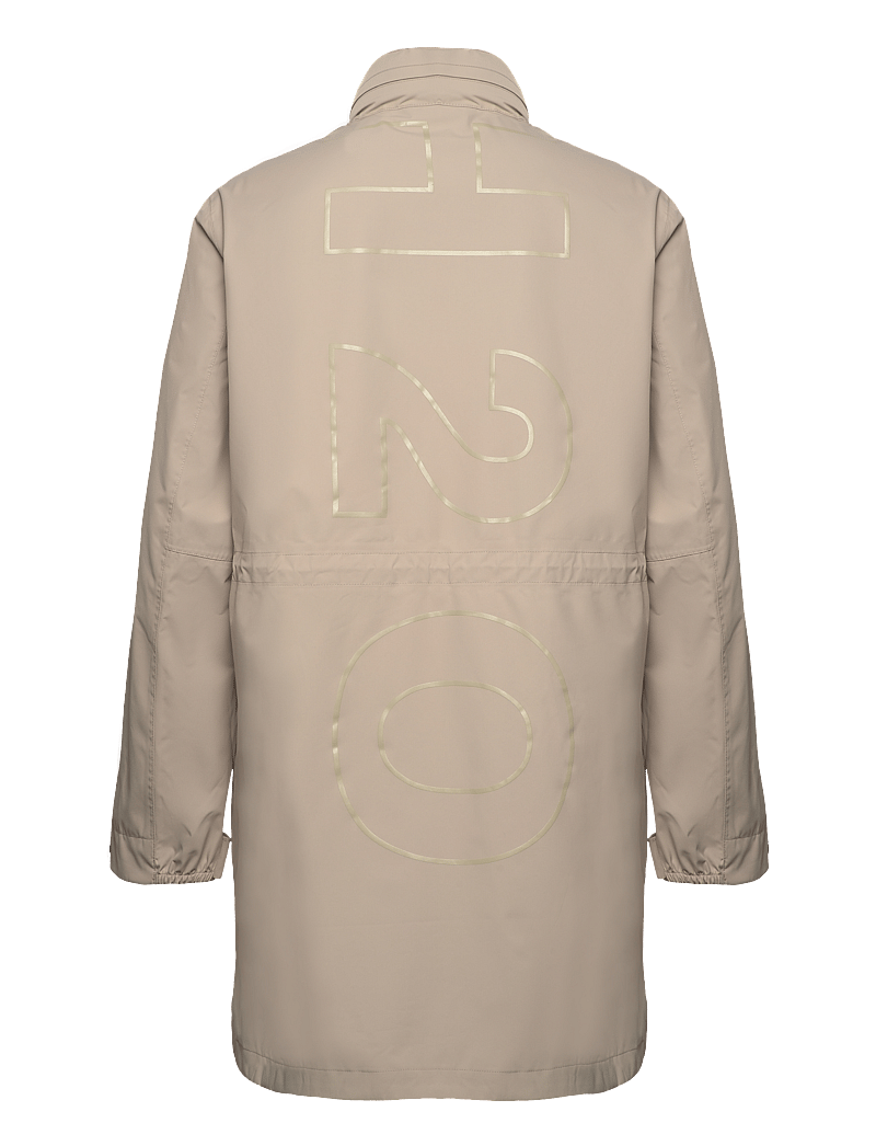 H2O - Rømø Logo LW Rain Long Jacket - regnjackor - warm grey - 1
