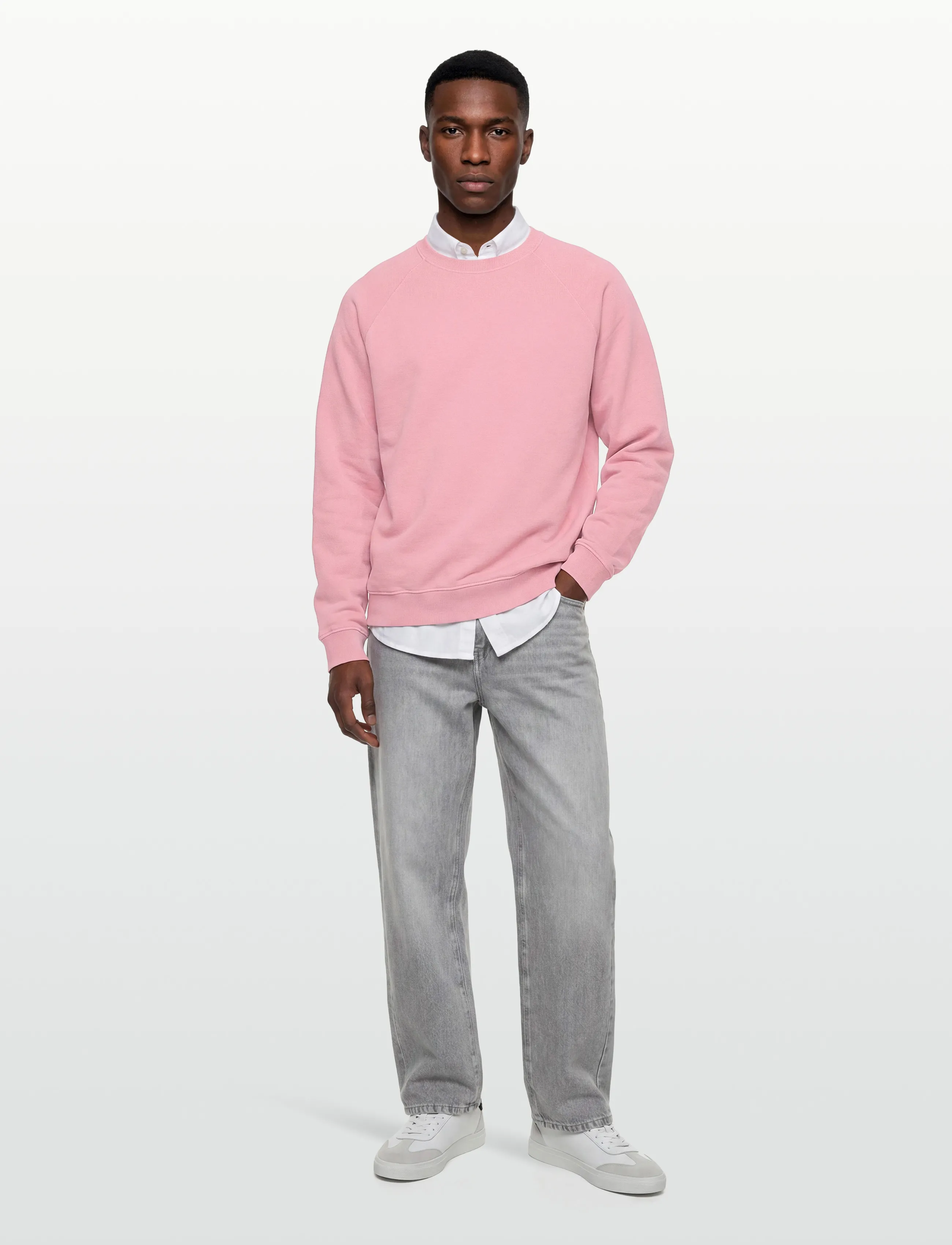 H2O Thule Oversize Sweat O'neck, Mænd, Oversize Vasket Sweatshirt, Pink, Str: XL