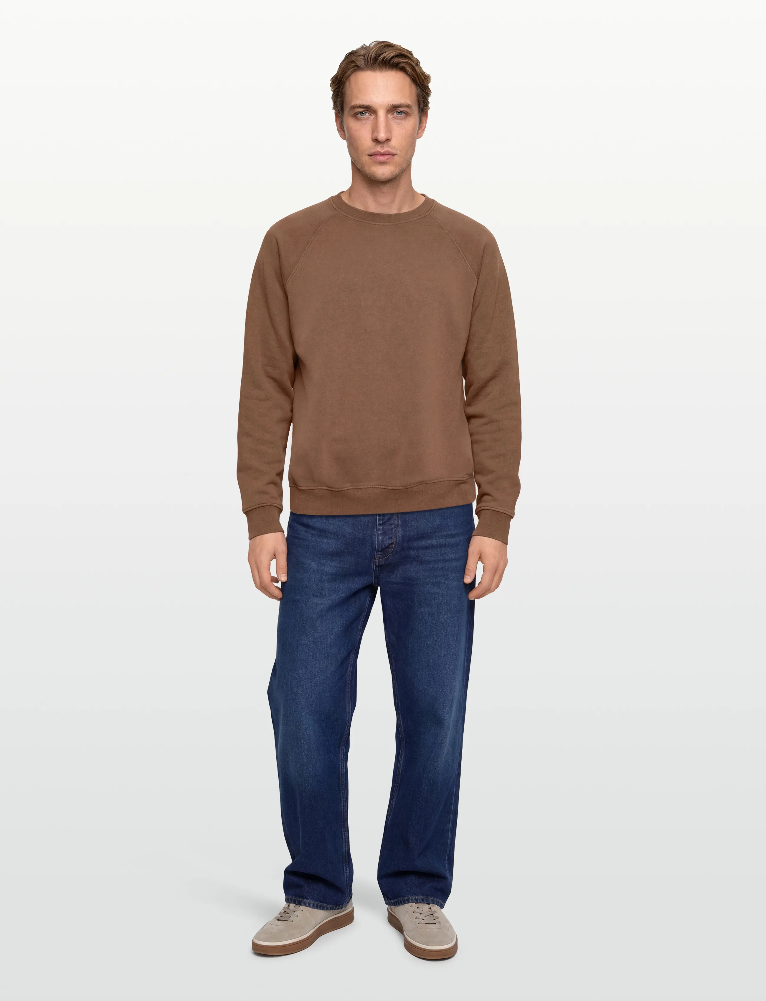 H2O Thule Oversize Sweat O'neck, Mænd, Oversize Vasket Sweatshirt, Brun, Str: XL