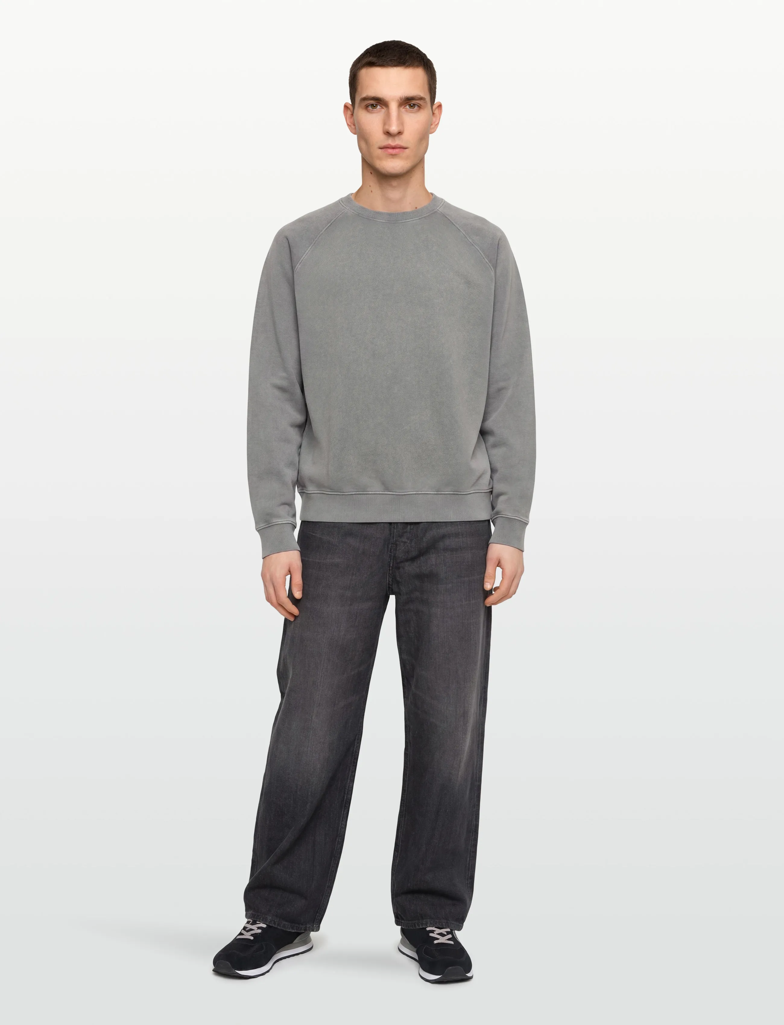H2O Thule Oversize Sweat O'neck, Mænd, Oversize Vasket Sweatshirt, Grå, Str: XL