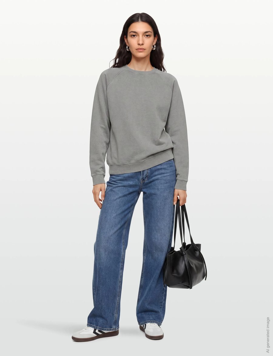 H2O - Thule Oversize Sweat O'Neck - Överdelar - lt. grey mel - 4