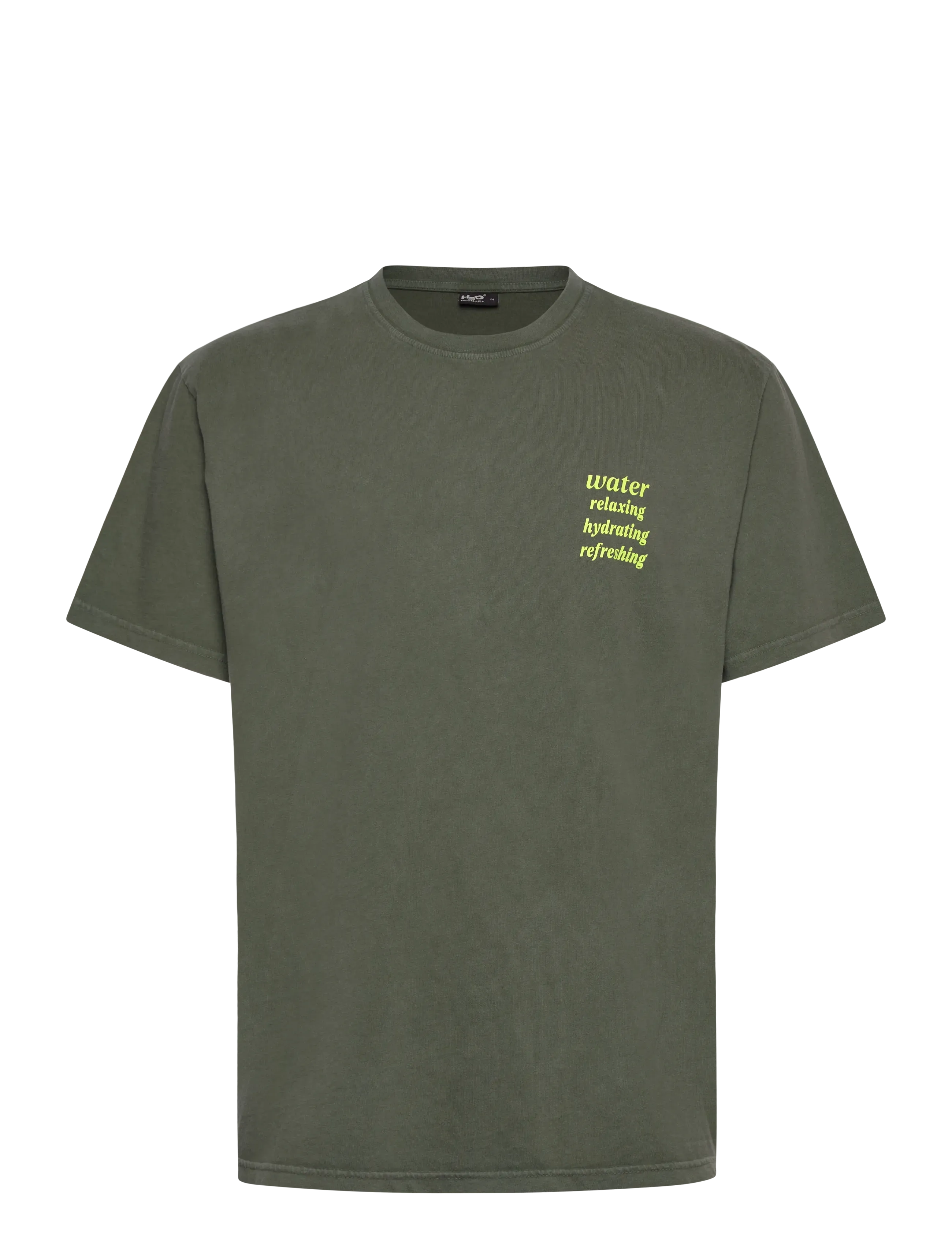 H2O Kap Dan Tee Print - T-Shirts - ARMY/ACID LIME / khaki/green