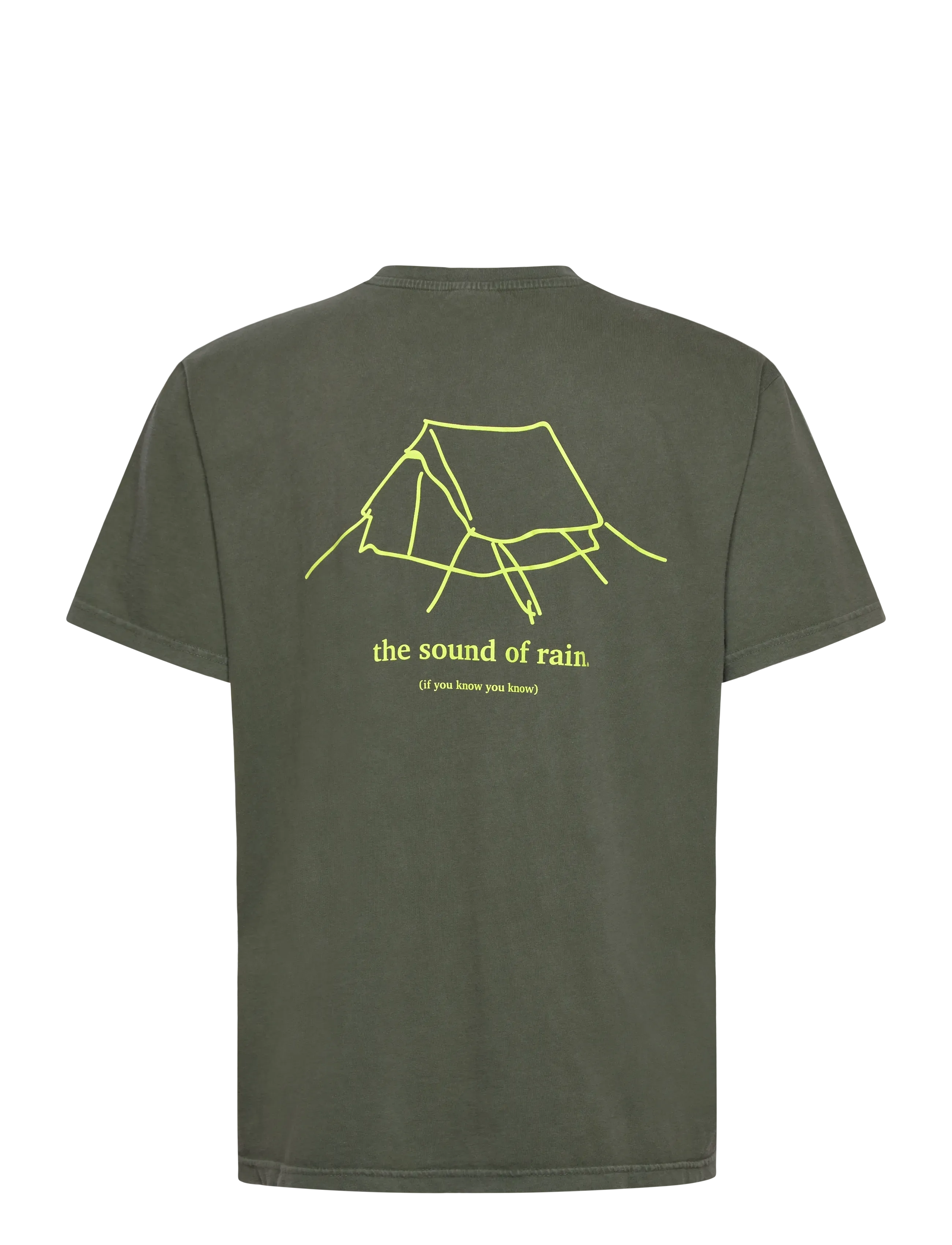 H2O - Kap Dan Tee Print - kortærmede t-shirts - army/acid lime - 1