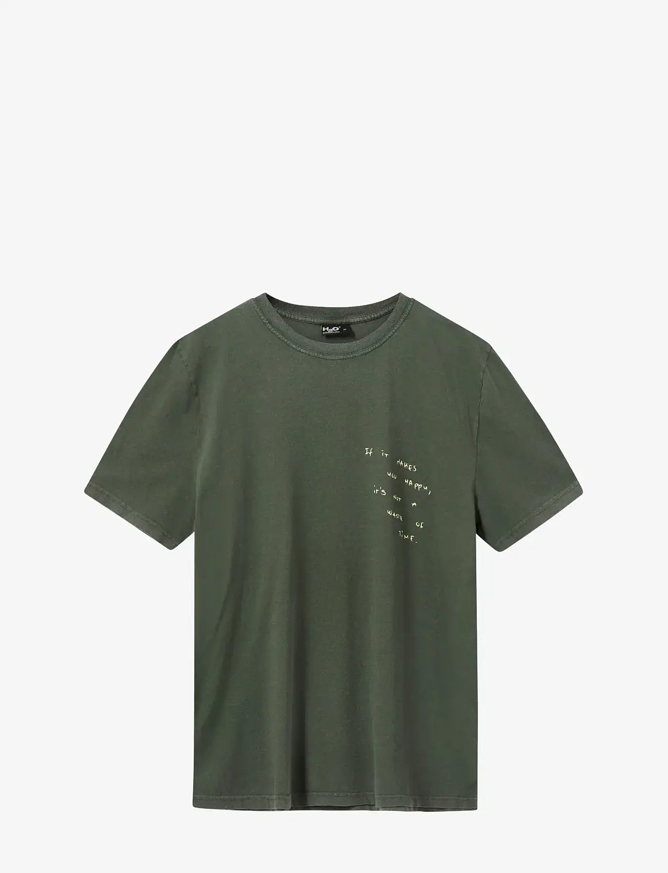 H2O - Kap Dan Tee Print - short-sleeved t-shirts - army/lime - 0