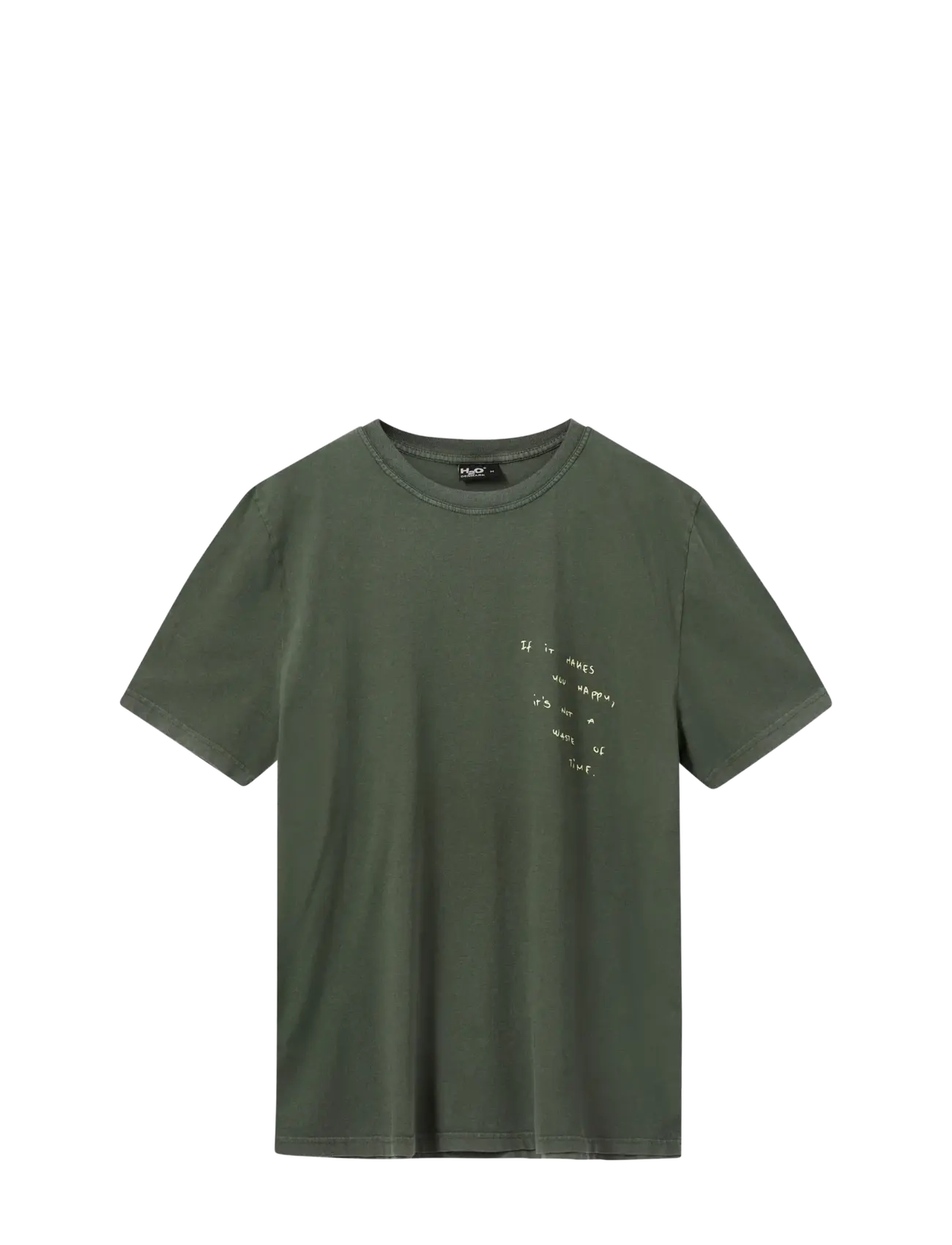 H2O Kap Dan Tee Print - Kläder - ARMY/LIME / khaki/green