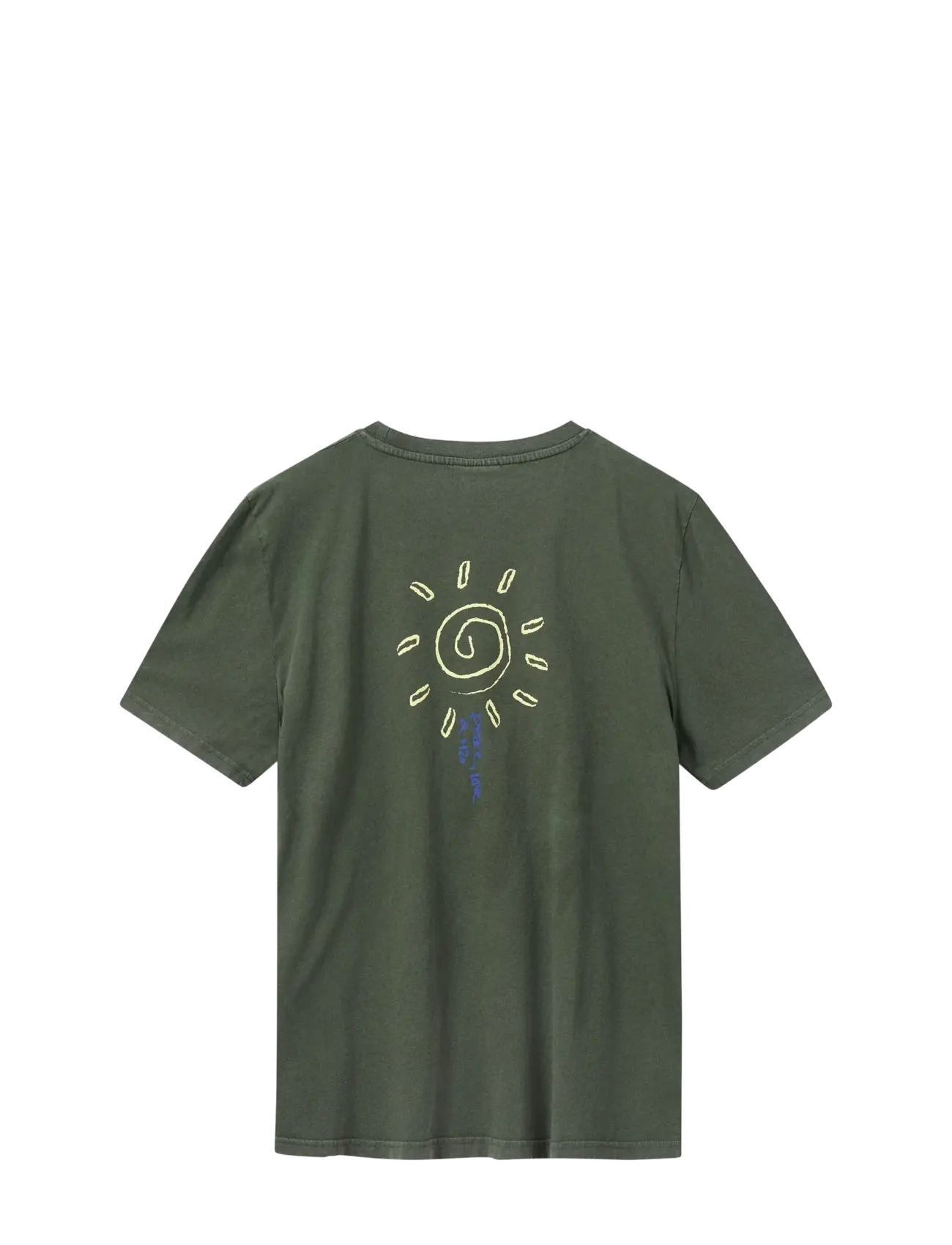 H2O - Kap Dan Tee Print - lühikeste varrukatega t-särgid - army/lime - 1