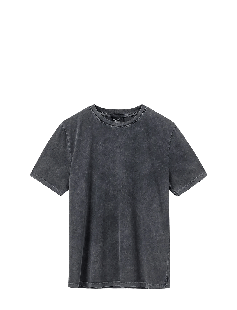 H2O - Kap Dan Tee Print - kurzärmelige t-shirts - black/blue - 0