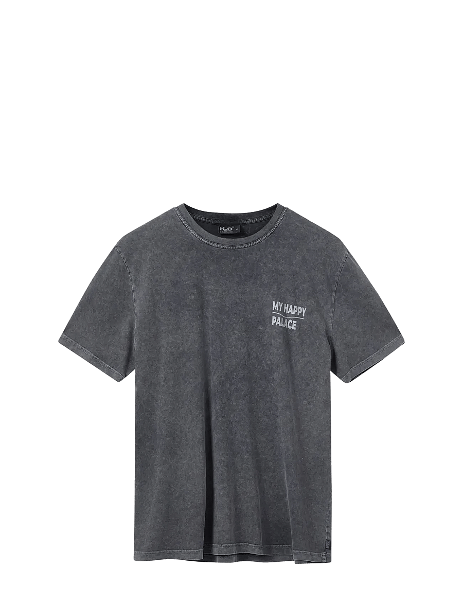 H2O - Kap Dan Tee Print - short-sleeved t-shirts - black/grey - 0