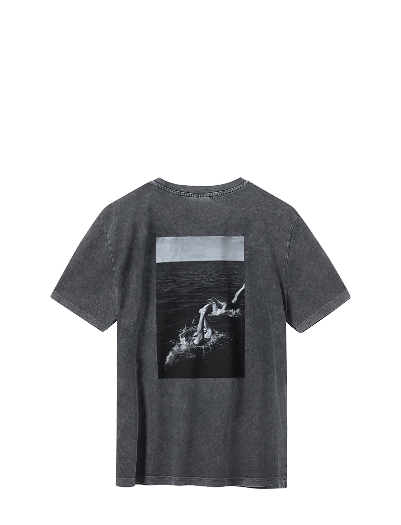 H2O - Kap Dan Tee Print - kortærmede t-shirts - black/grey - 1