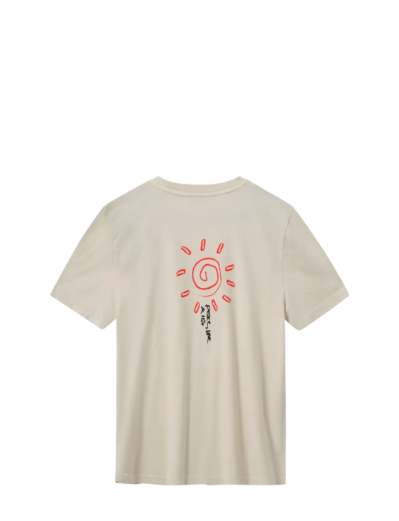 H2O - Kap Dan Tee Print - lühikeste varrukatega t-särgid - chalk/salsa - 1