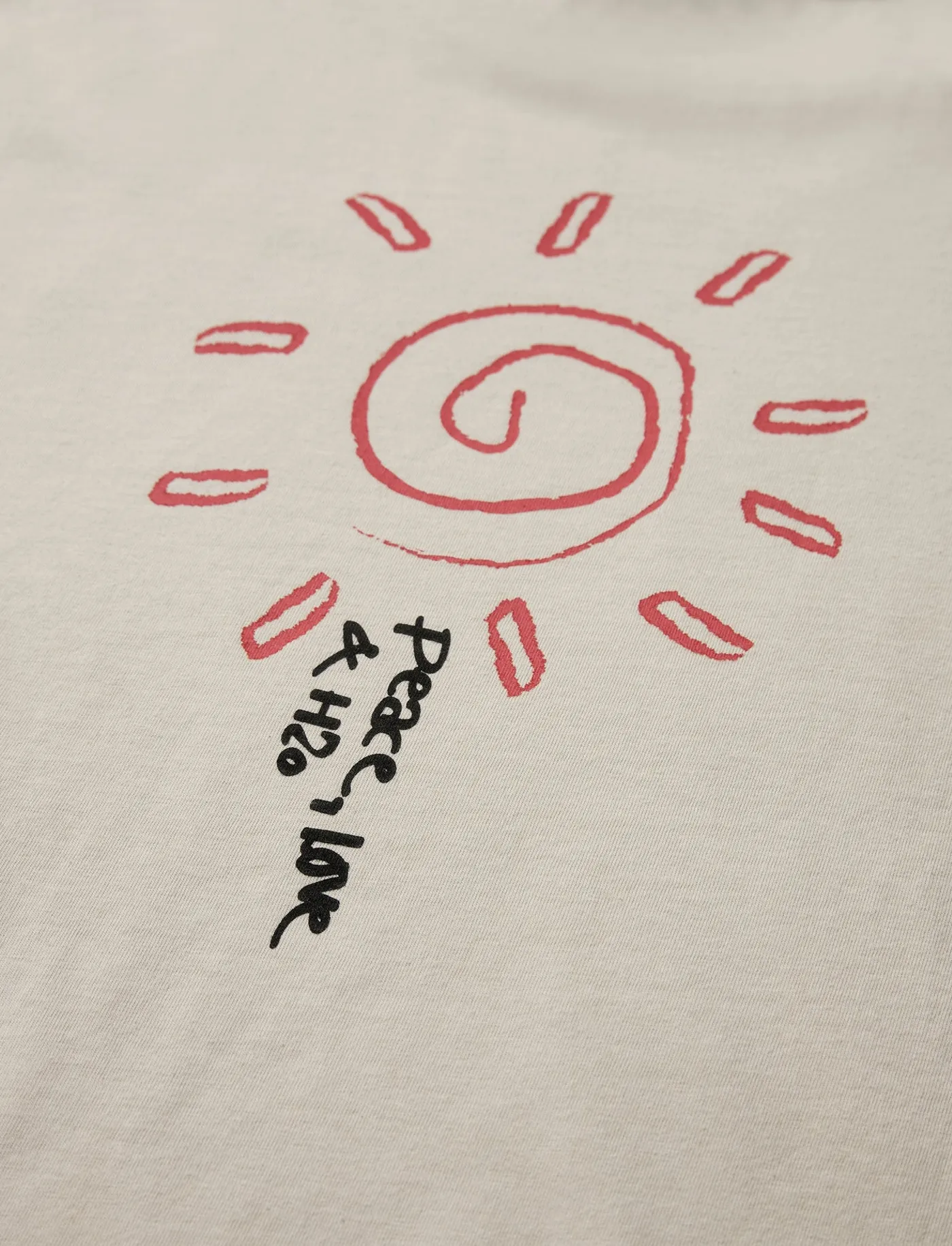 H2O - Kap Dan Tee Print - lühikeste varrukatega t-särgid - chalk/salsa - 2
