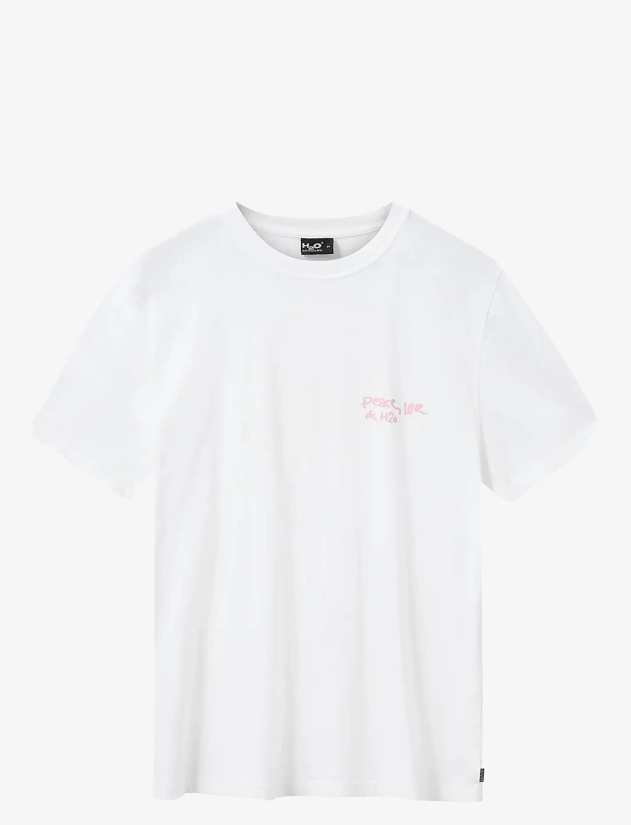H2O - Kap Dan Tee Print - efterårstøj - white/pink - 0