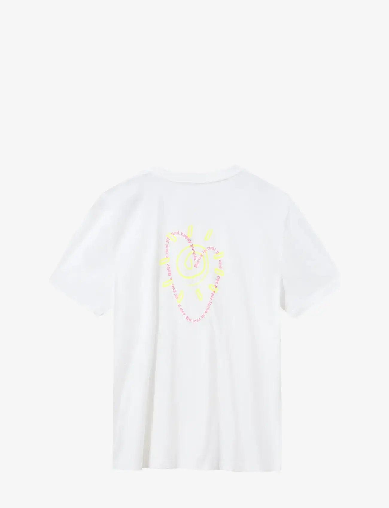 H2O - Kap Dan Tee Print - efterårstøj - white/pink - 1