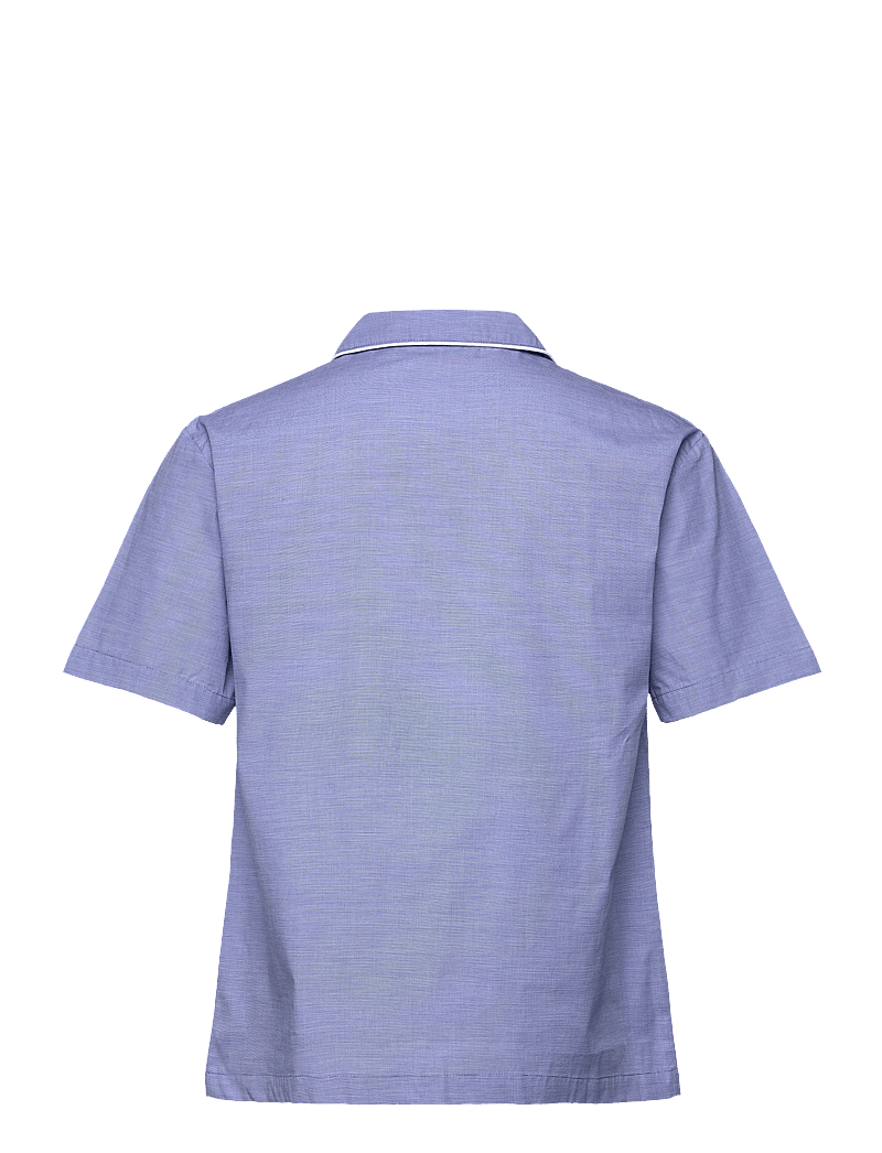 H2O - Rønne Essential Pajamas Shirt - pidžaama topid - blue - 1