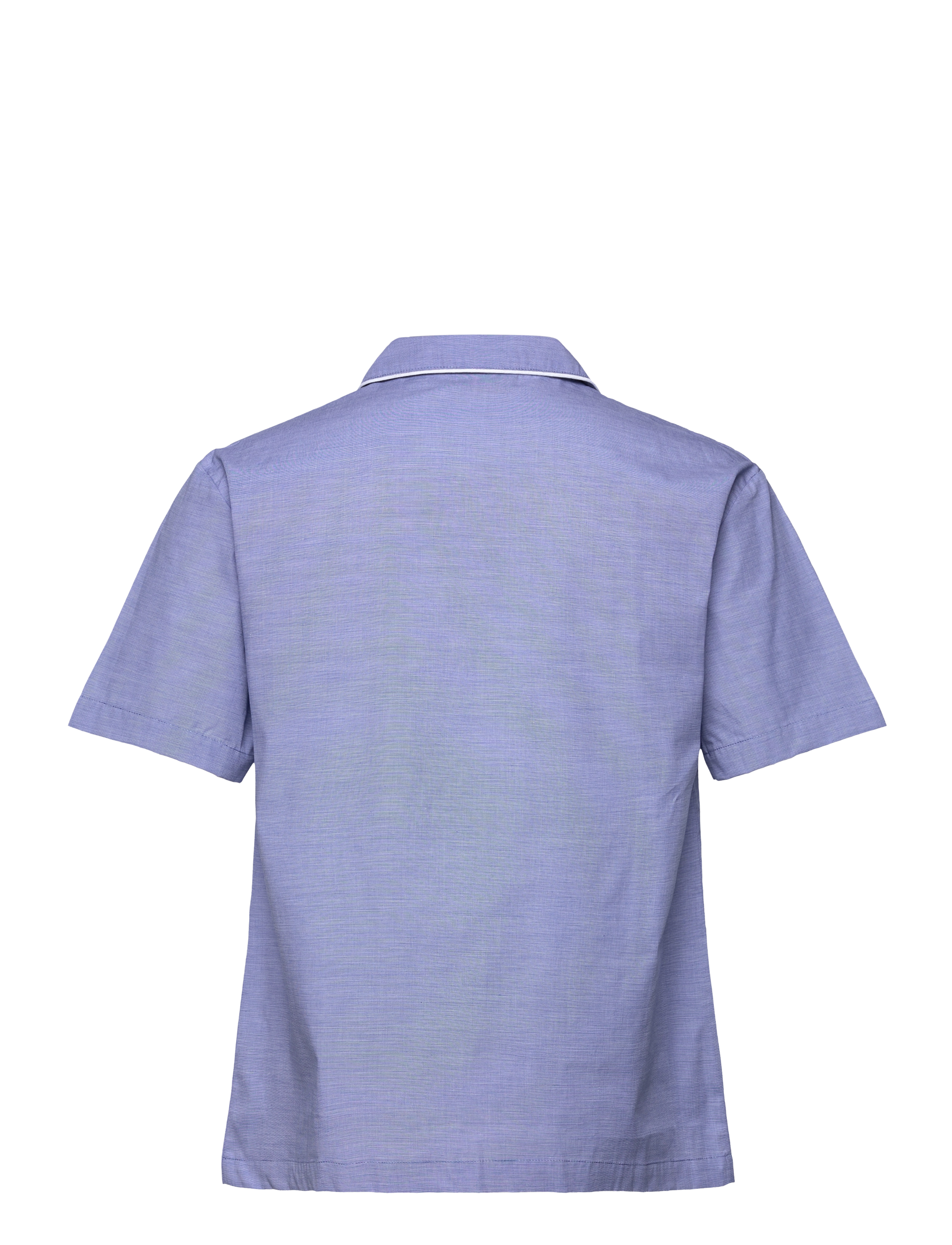 H2O - Rønne Essential Pajamas Shirt - nattrøjer - blue - 1