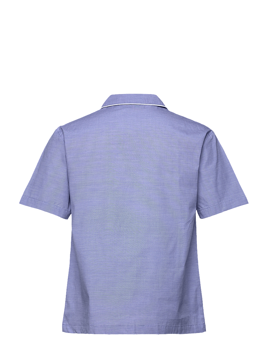 H2O - Rønne Essential Pajamas Shirt - nattrøjer - blue - 1