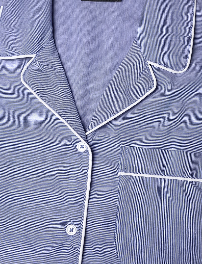 H2O - Rønne Essential Pajamas Shirt - pidžaama topid - blue - 2