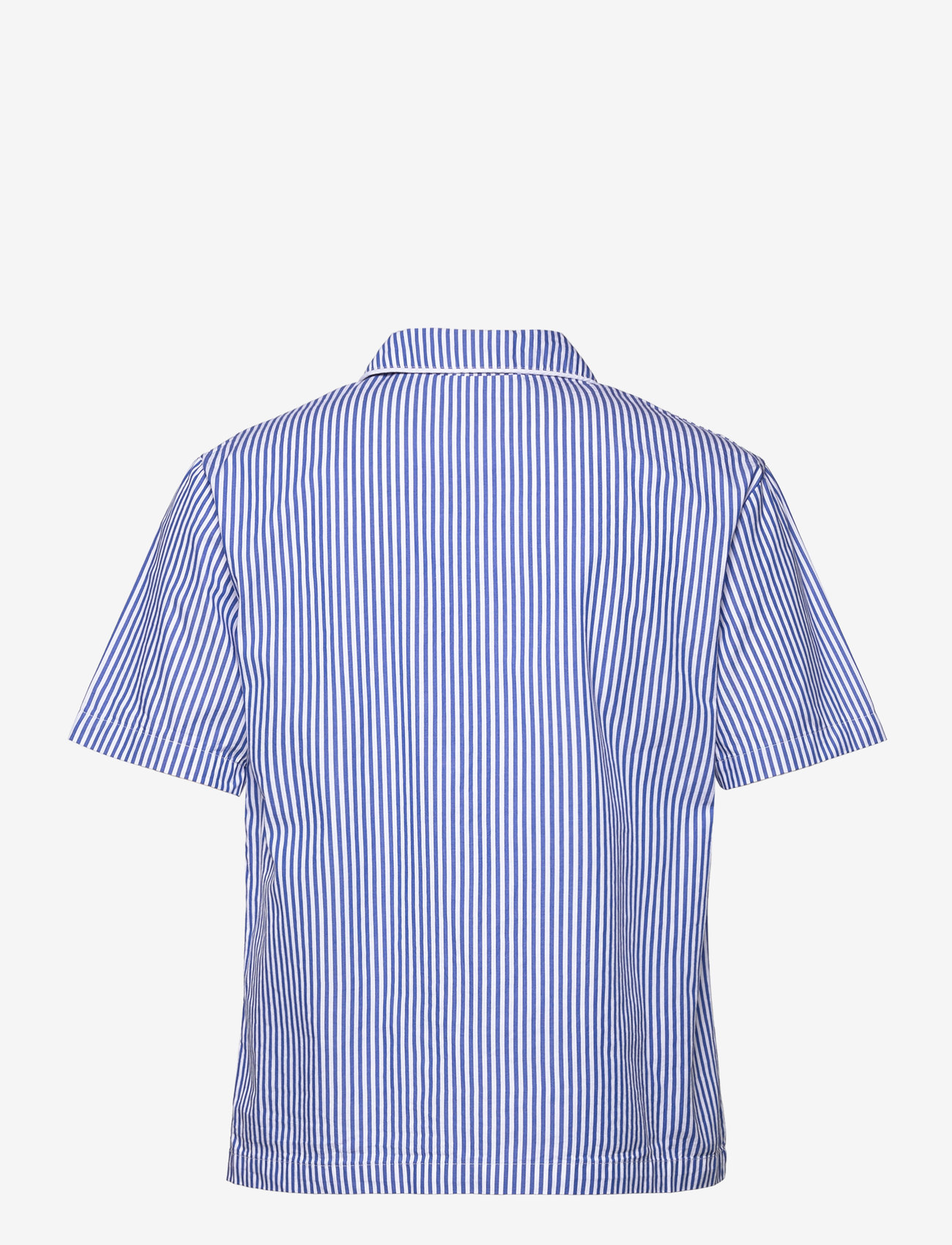 H2O - Rønne Essential Pajamas Shirt - pidžaama topid - blue/white stripe - 1