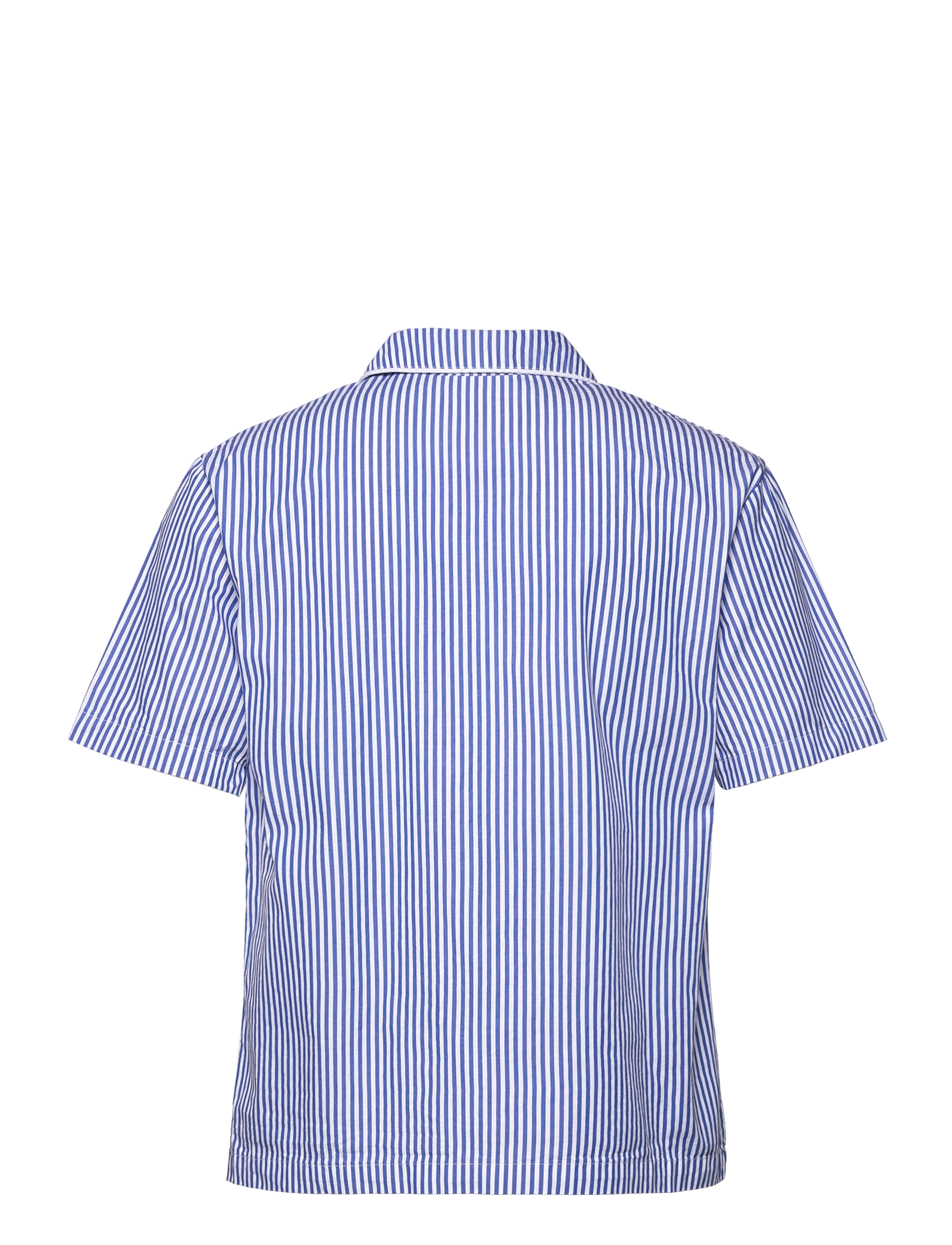 H2O - Rønne Essential Pajamas Shirt - pyjama tops - blue/white stripe - 1