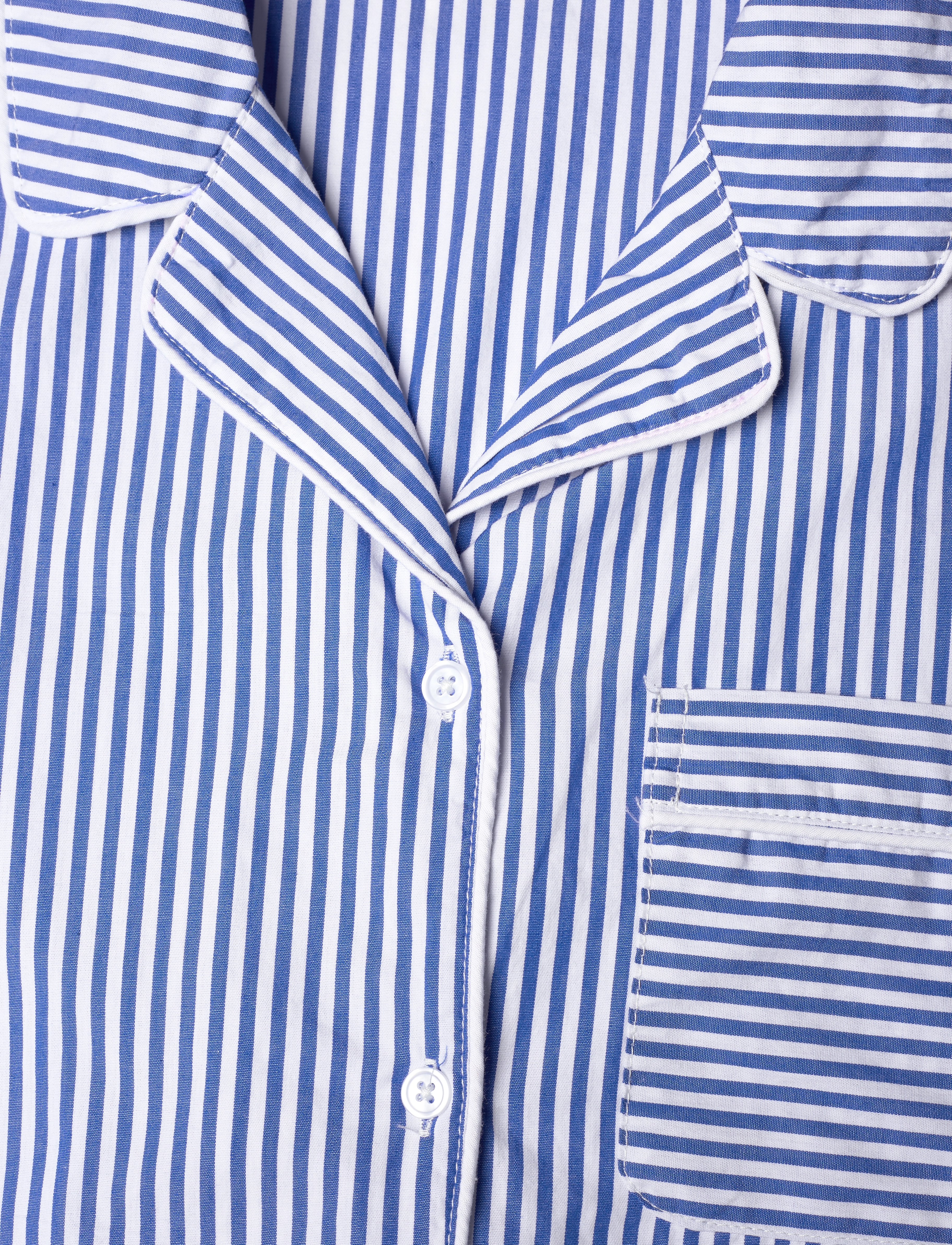 H2O - Rønne Essential Pajamas Shirt - pyjama tops - blue/white stripe - 2