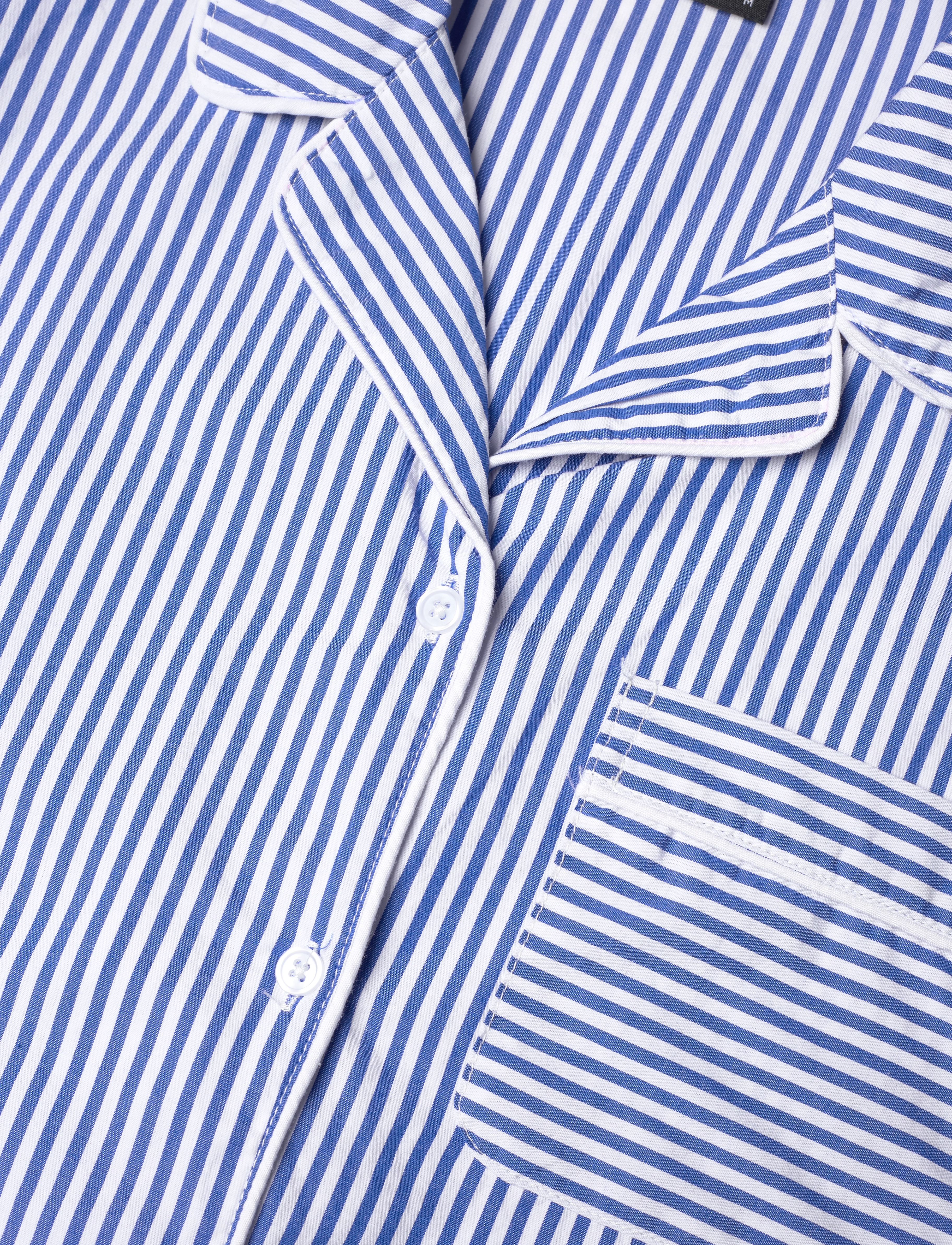 H2O - Rønne Essential Pajamas Shirt - pyjama tops - blue/white stripe - 3
