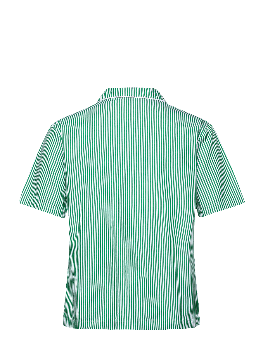 H2O - Rønne Essential Pajamas Shirt - nátttoppur - green/white - 1