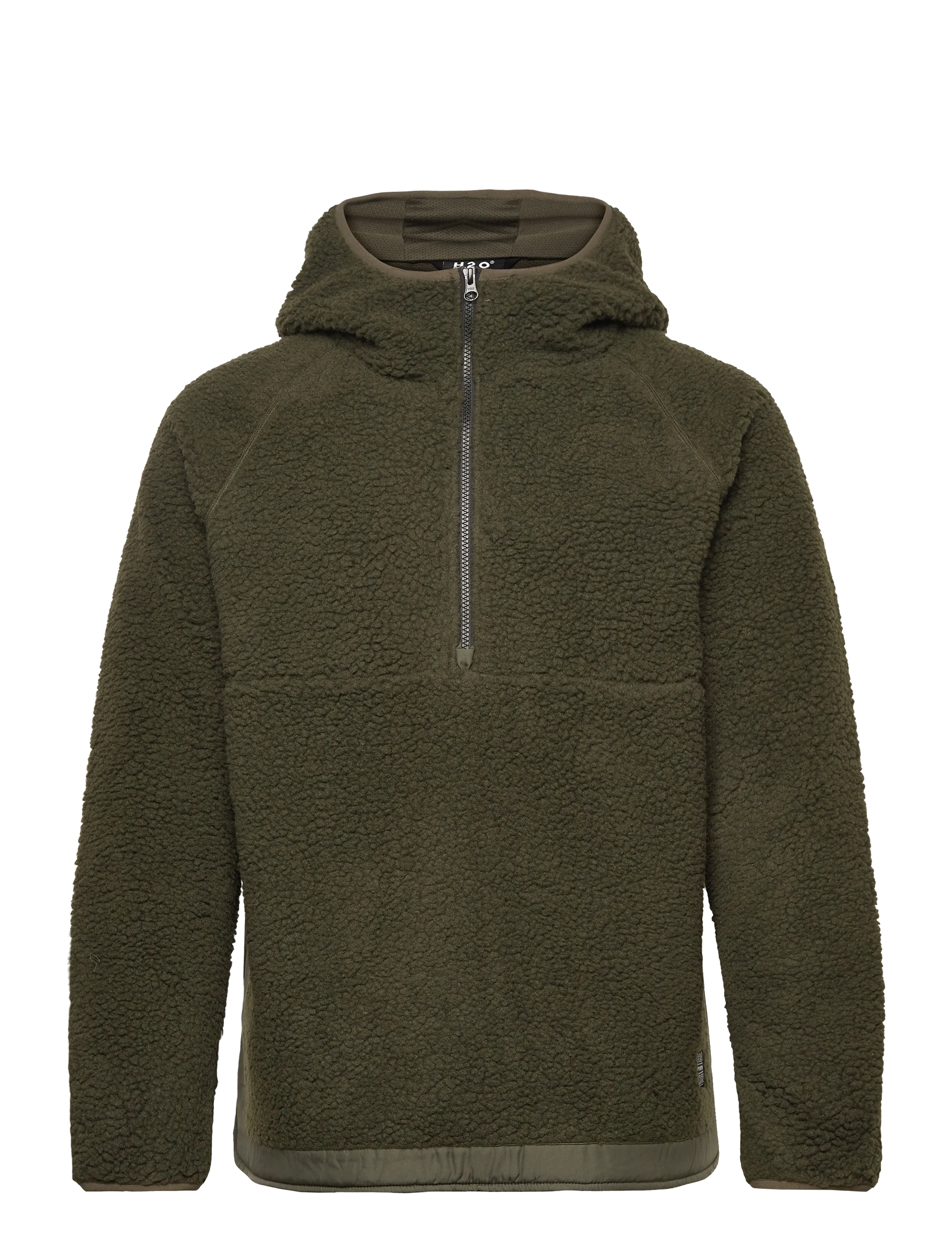 H2O Langli Pile Anorak - Kläder - ARMY / green