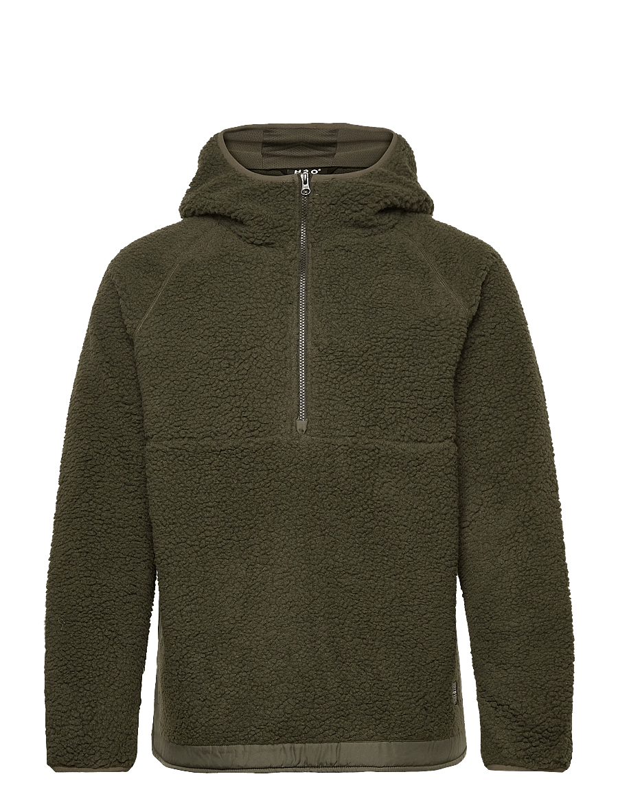 H2O - Langli Pile Anorak - anoraks - army - 0