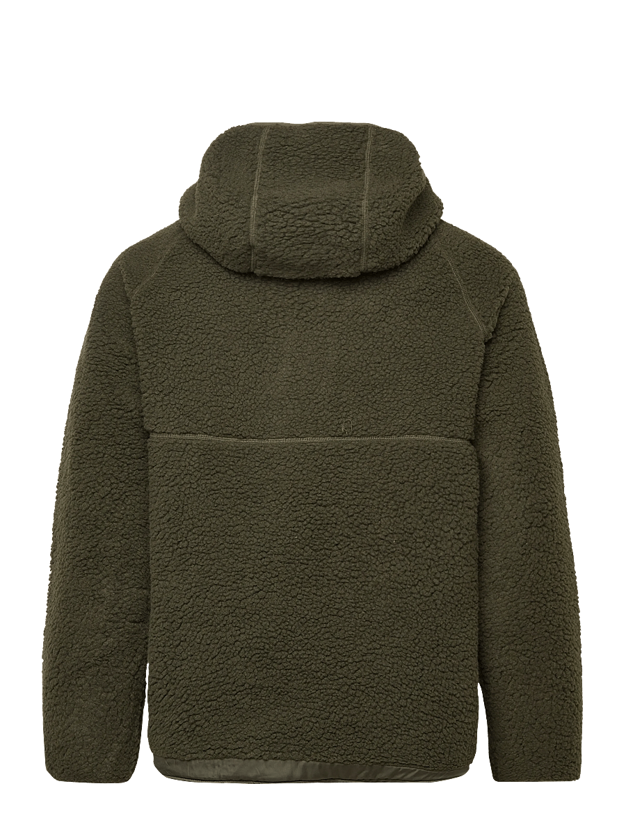 H2O - Langli Pile Anorak - anoraks - army - 1