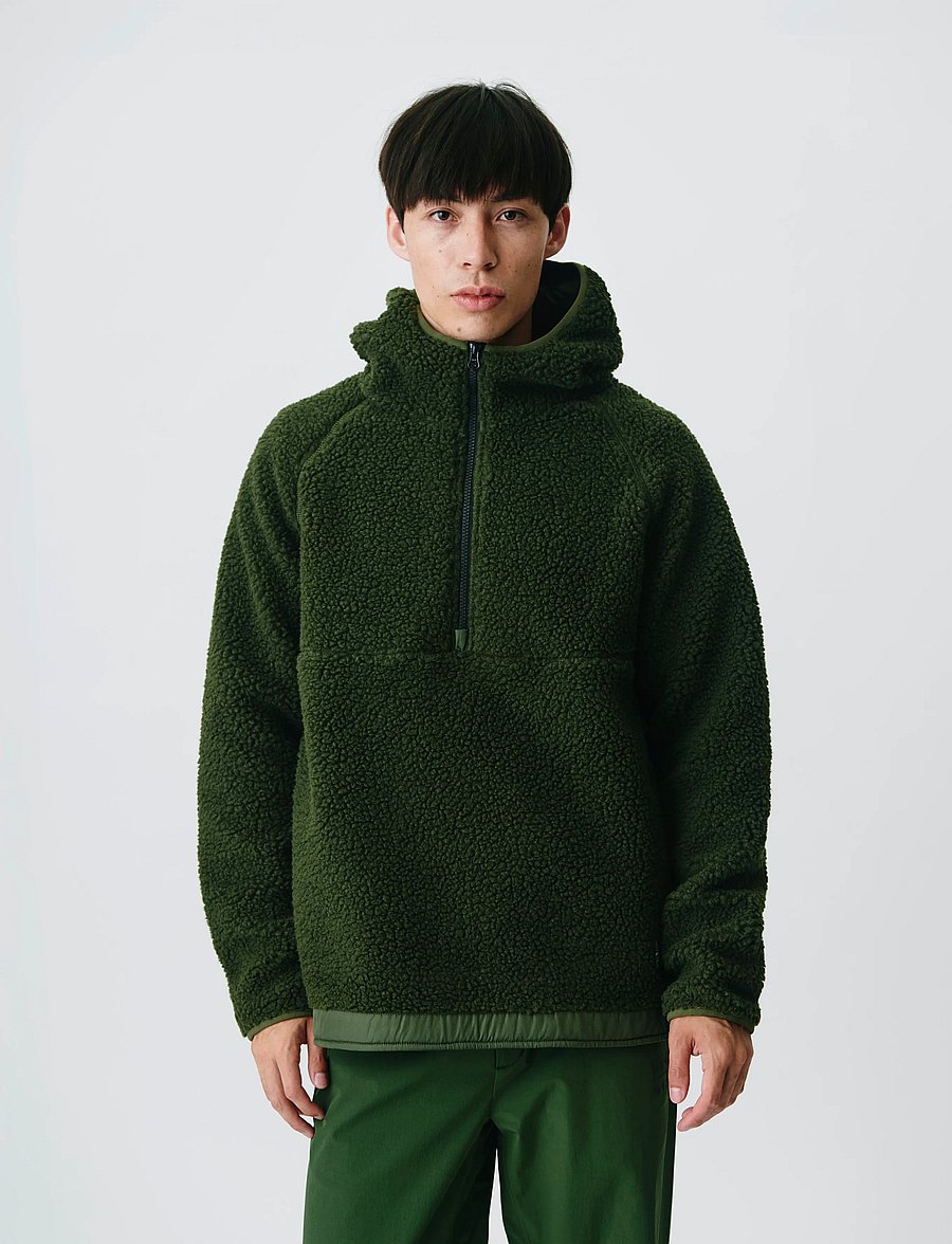 H2O - Langli Pile Anorak - anorakid - army - 3
