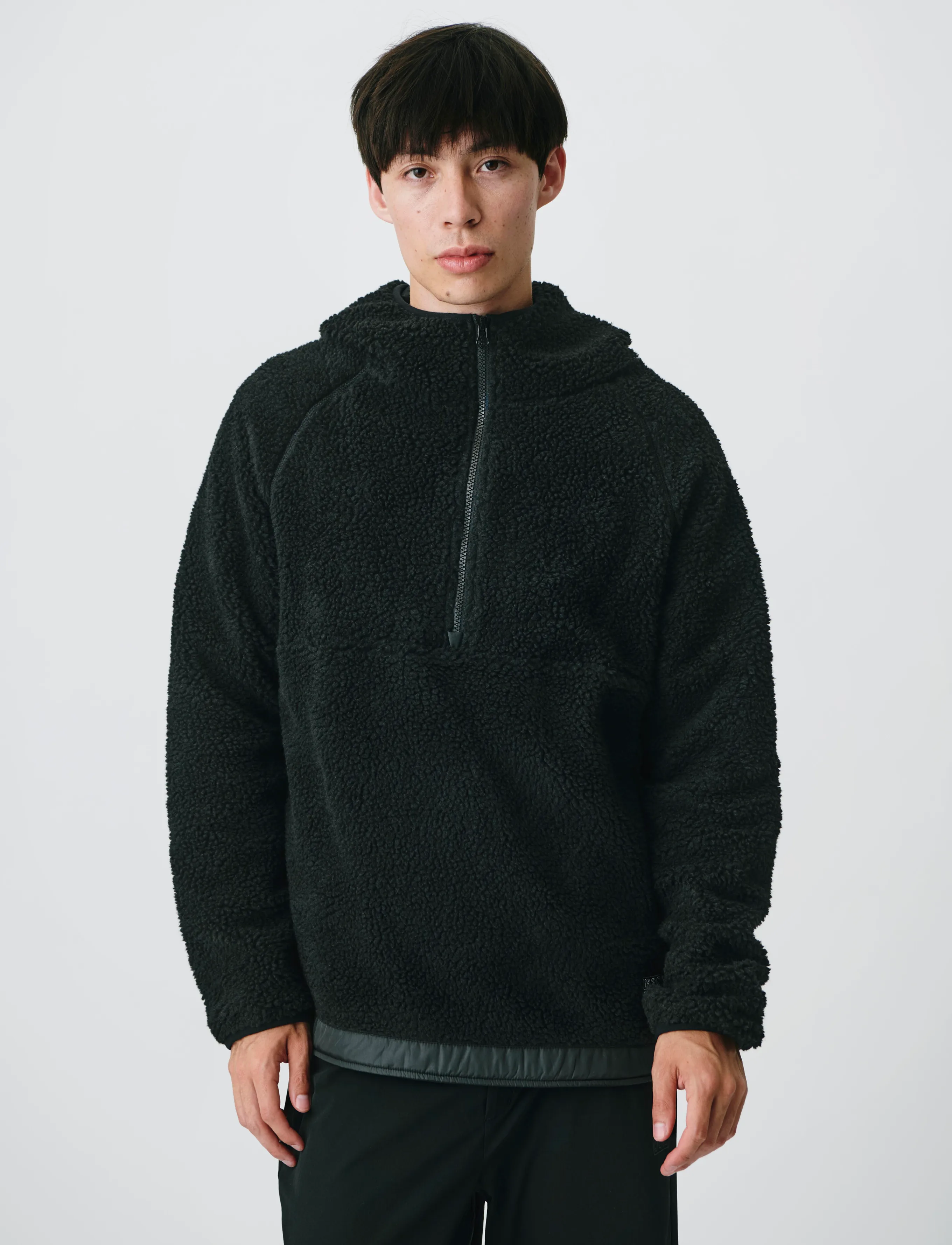 H2O Langli Pile Anorak, XL, Jackets, Schwarz - Anoraks, Männerswear
