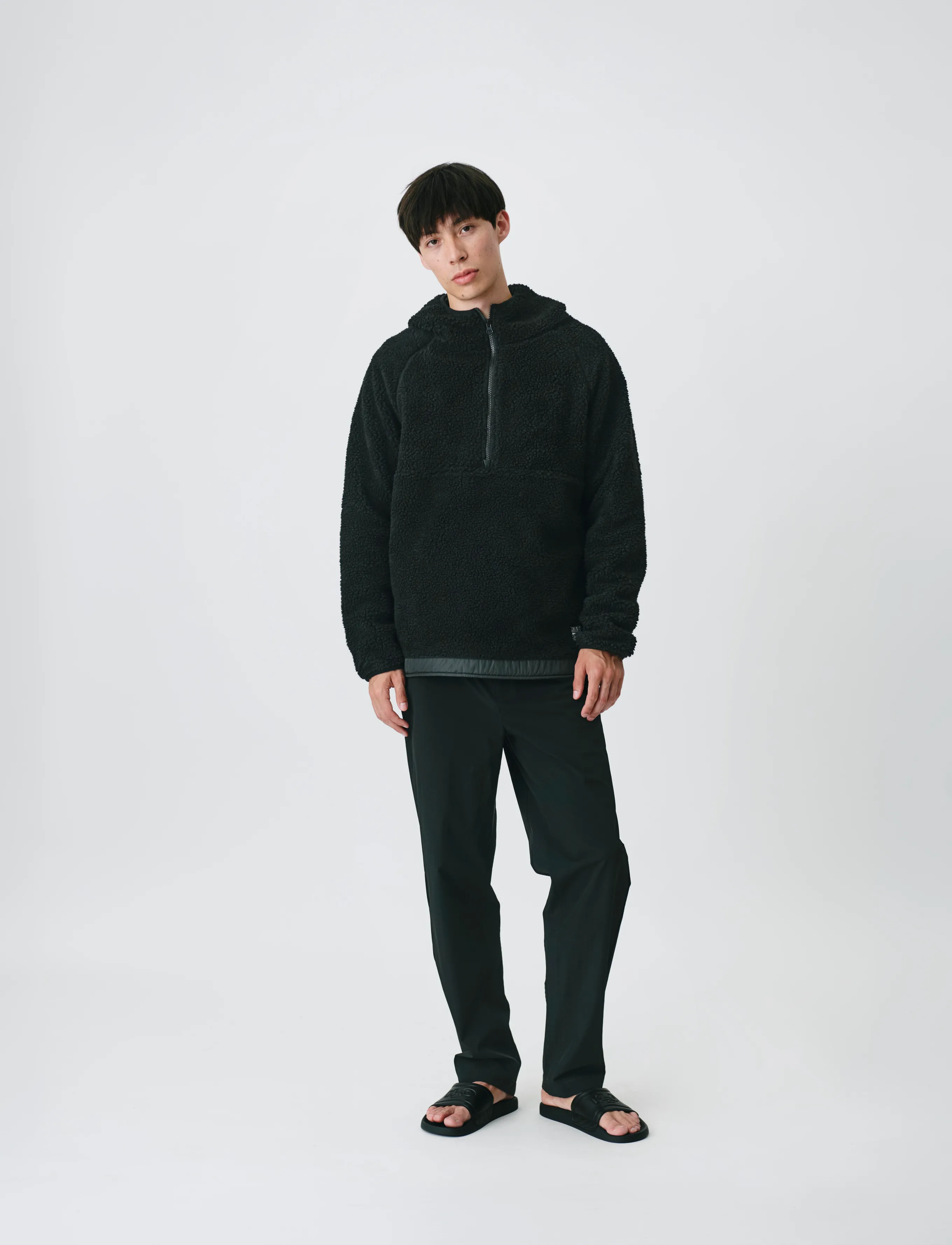 H2O - Langli Pile Anorak - sweatshirts - black - 3