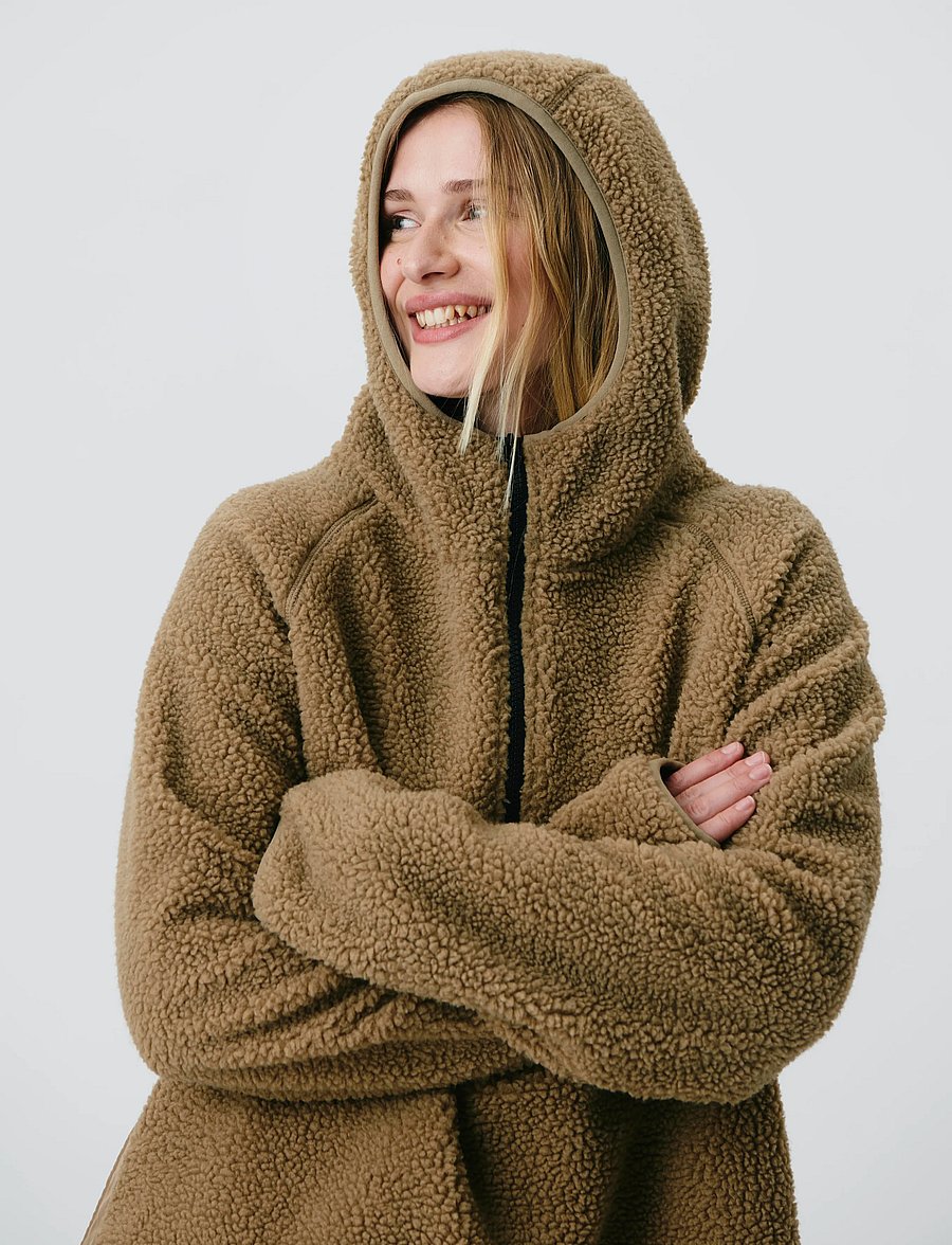 H2O - Langli Pile Anorak - anoraks - oak - 3