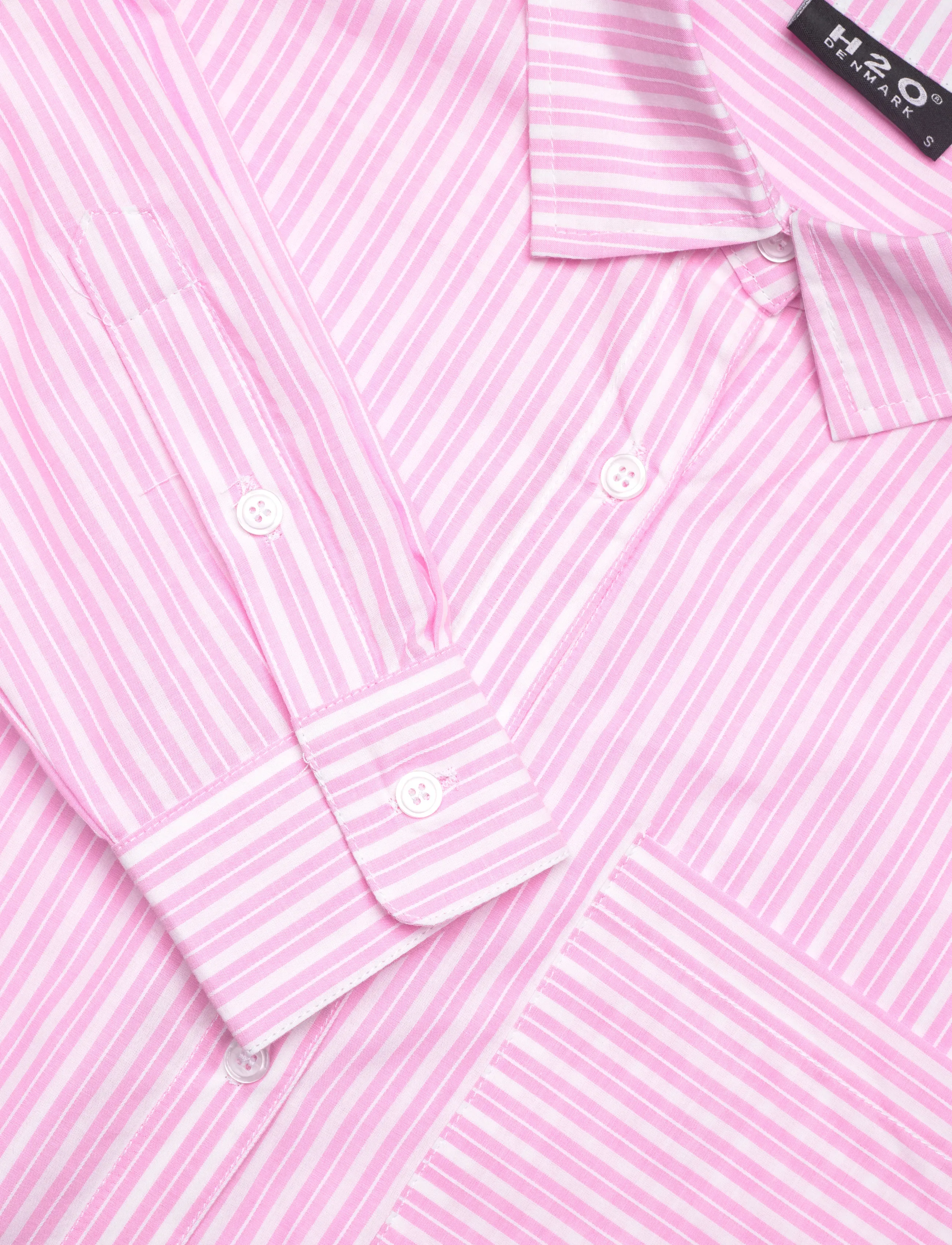 H2O - Rønne Essential Pajamas Shirt L/S - hemden - pink/white - 2