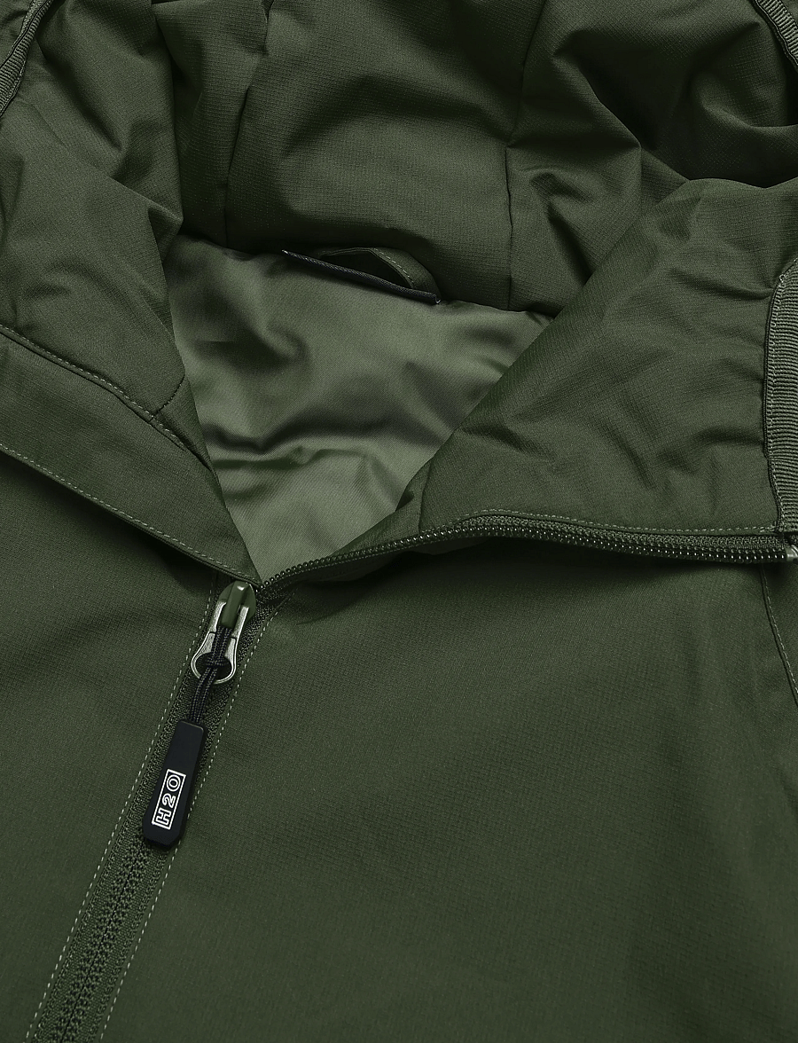 H2O - Læsø Padded Jacket - dunjakker - army - 2