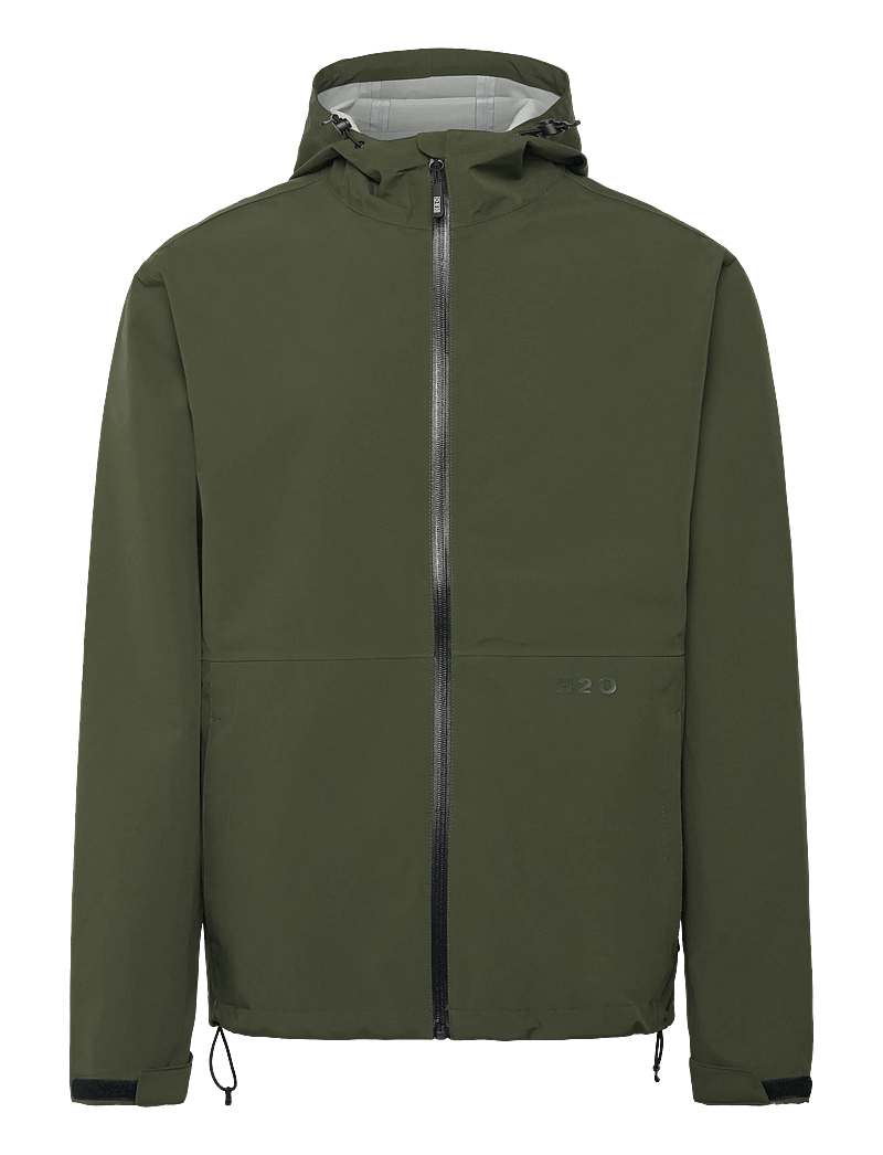 H2O - Bornholm Rain Jacket - regenmäntel - army - 1