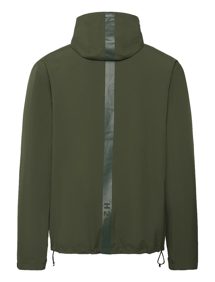 H2O - Bornholm Rain Jacket - regnjakker - army - 2