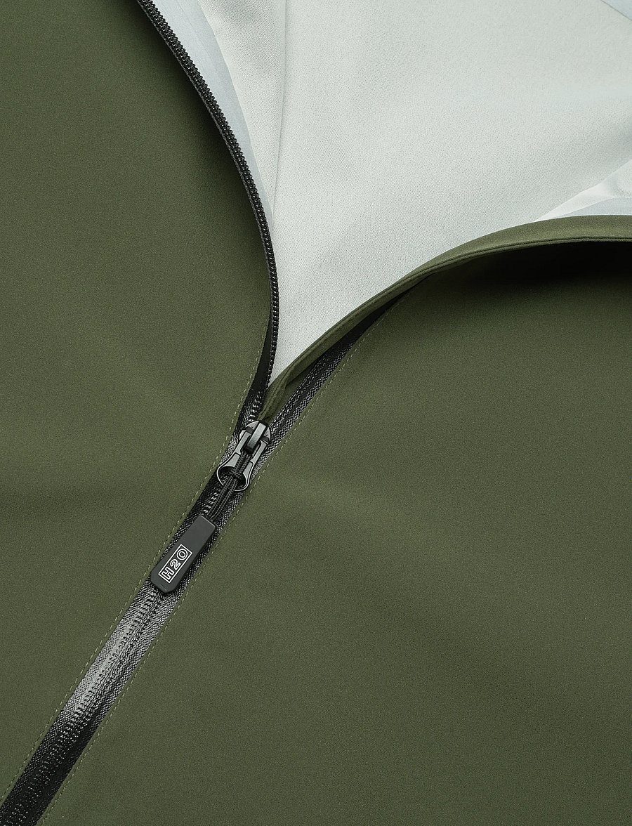 H2O - Bornholm Rain Jacket - regnjakker - army - 3