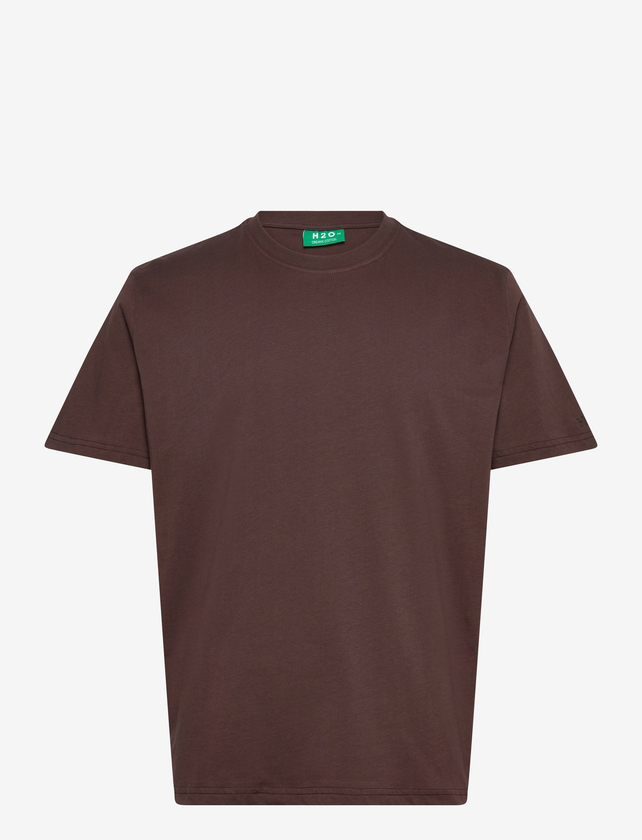 H2O - Langø Tee - tops & t-shirts - coffee - 0