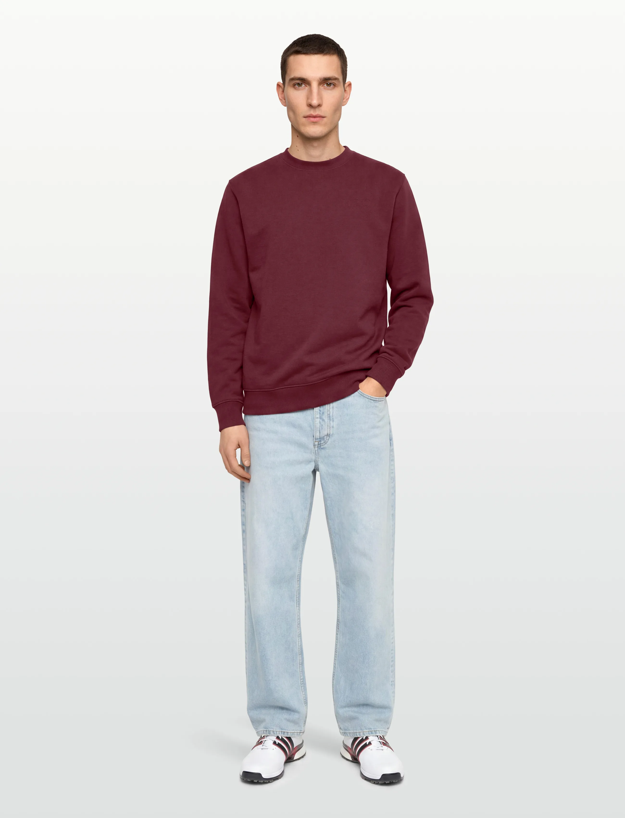 H2O Langø Sweat O'neck, XS, Sport Sweatshirts & Hoodies, Burgunderrot - Sweatshirts, Frauen