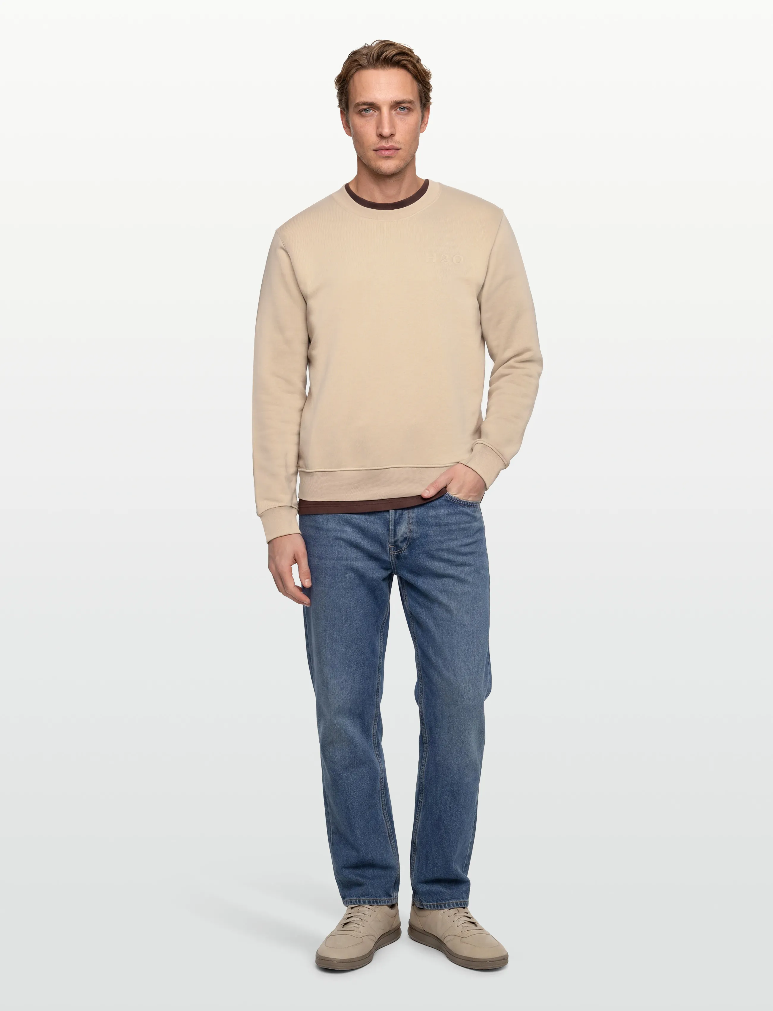 H2O Langø Sweat O'neck - Sweatshirts - DESERT / beige