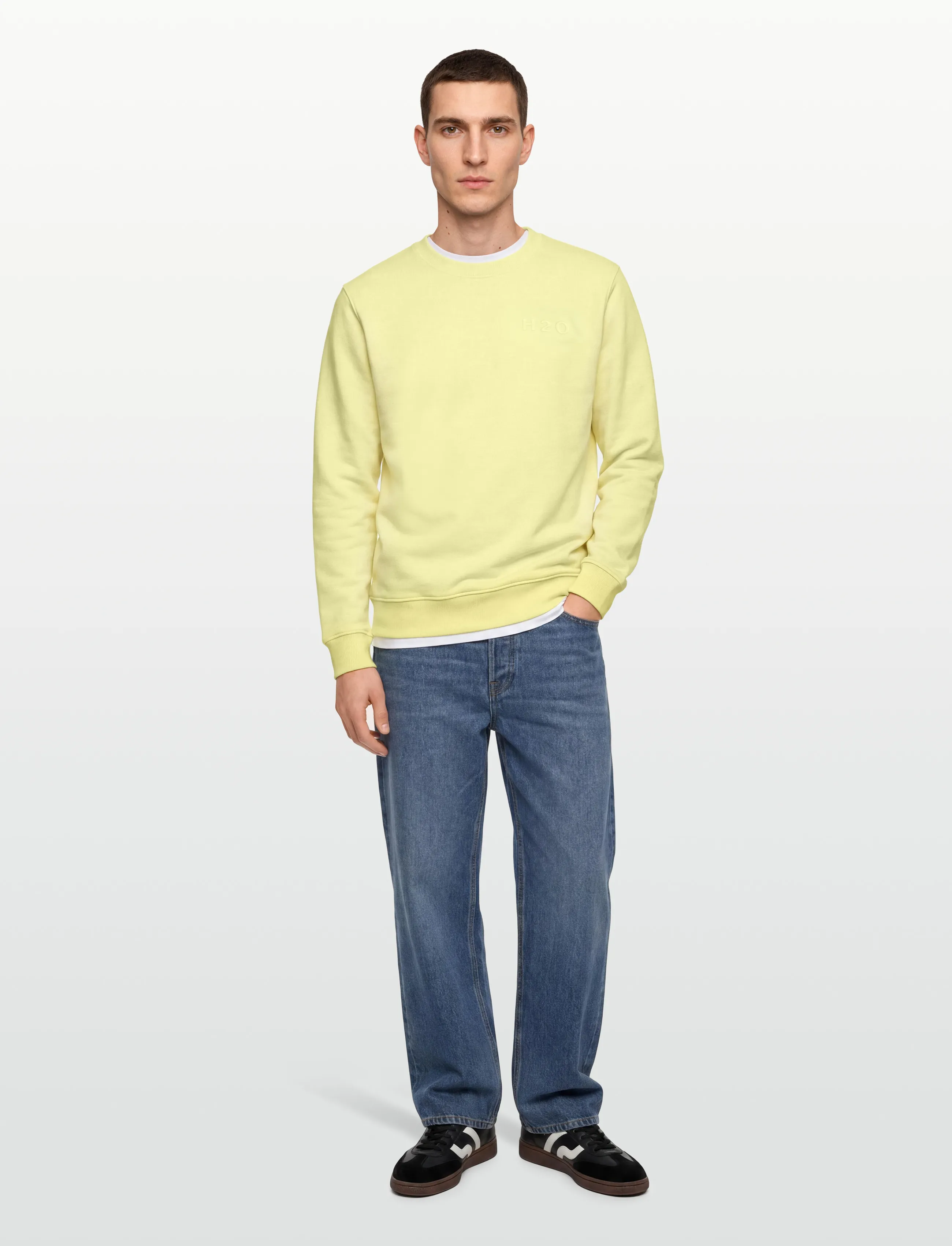 H2O - Langø Sweat O'neck - sport - fresh lemon - 0