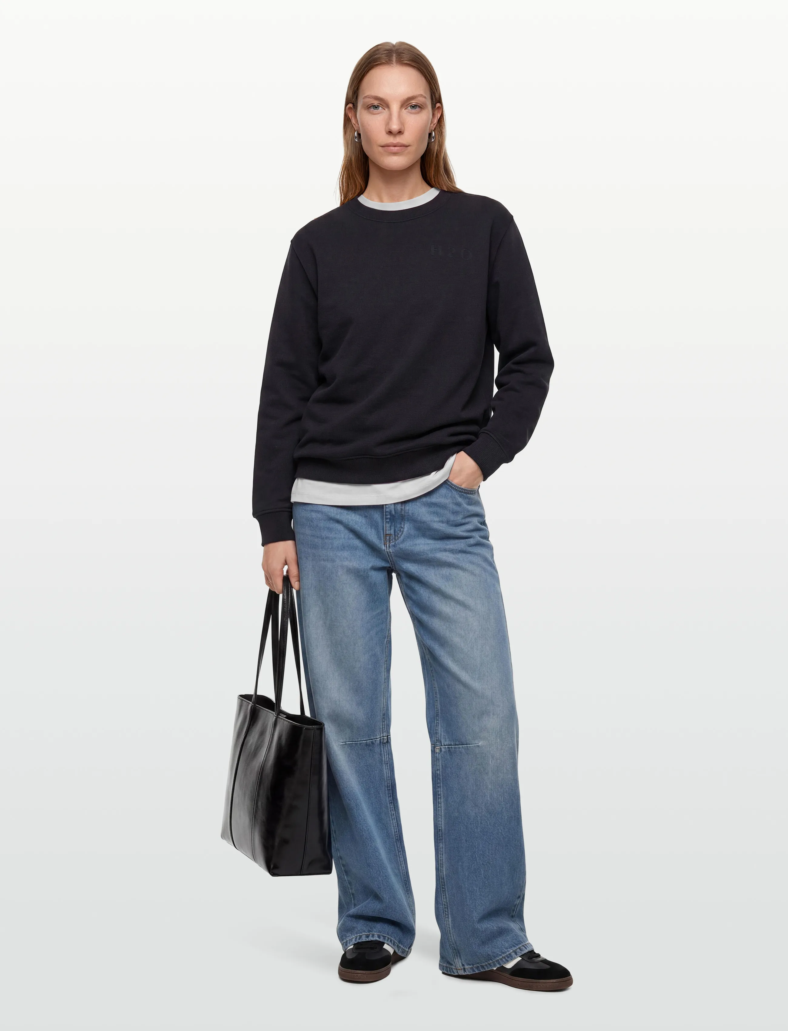 H2O - Langø Sweat O'neck - tops - navy - 4