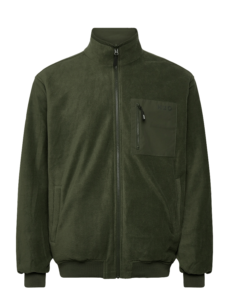 H2O - Mandø Reversible Jacket - friluftsjakker - army - 2
