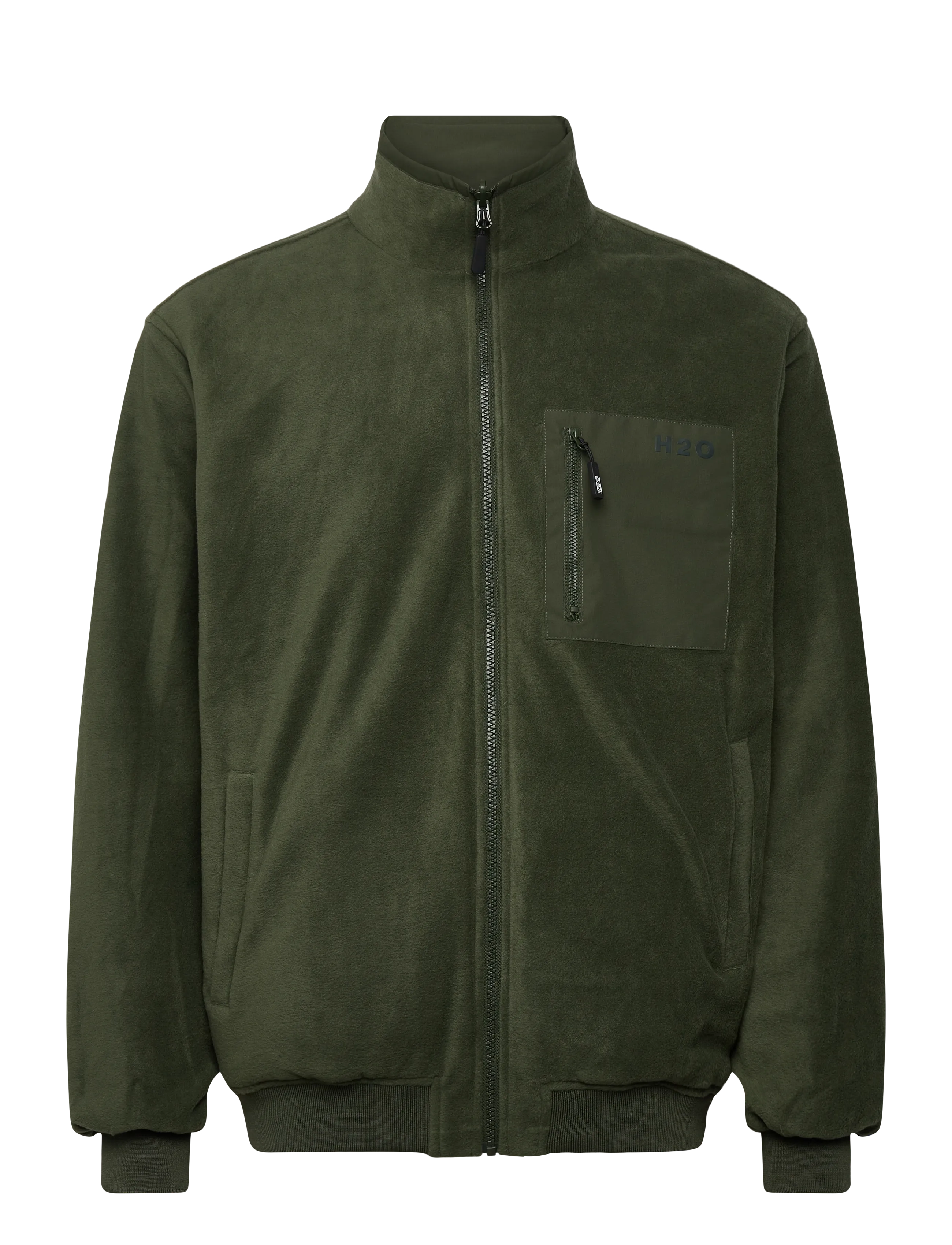 H2O - Mandø Reversible Jacket - friluftsjakker - army - 2