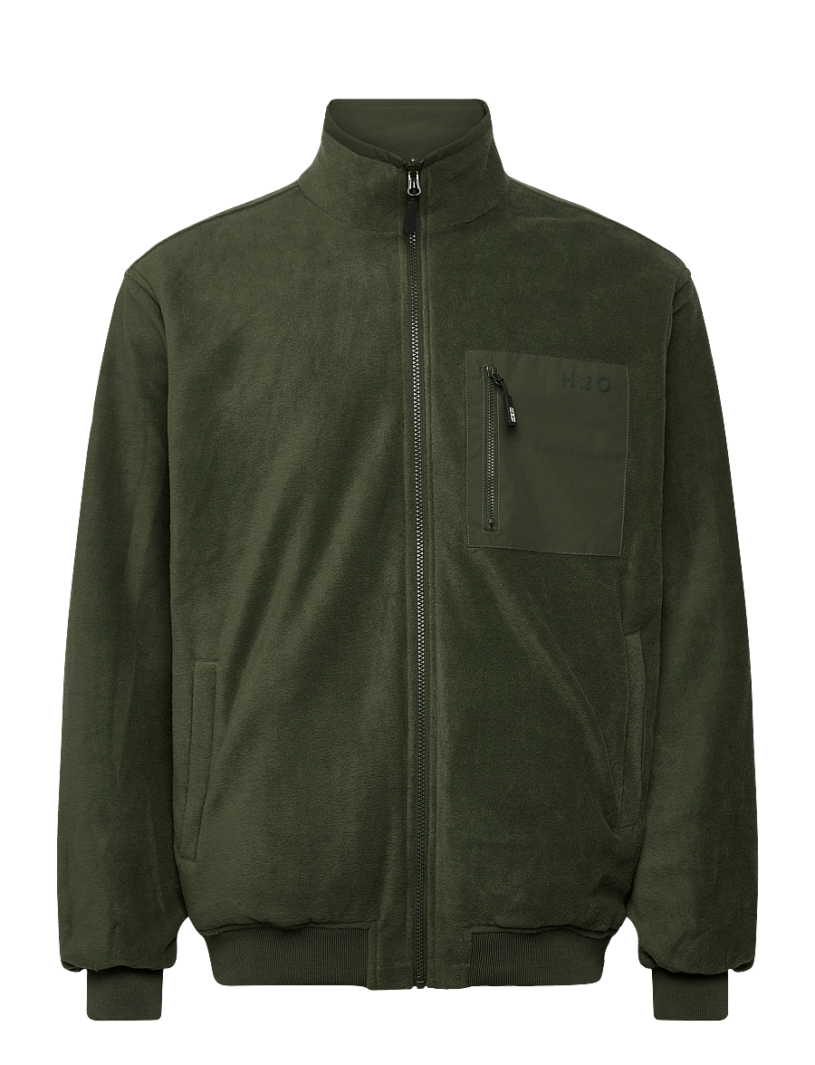 H2O - Mandø Reversible Jacket - friluftsjakker - army - 2