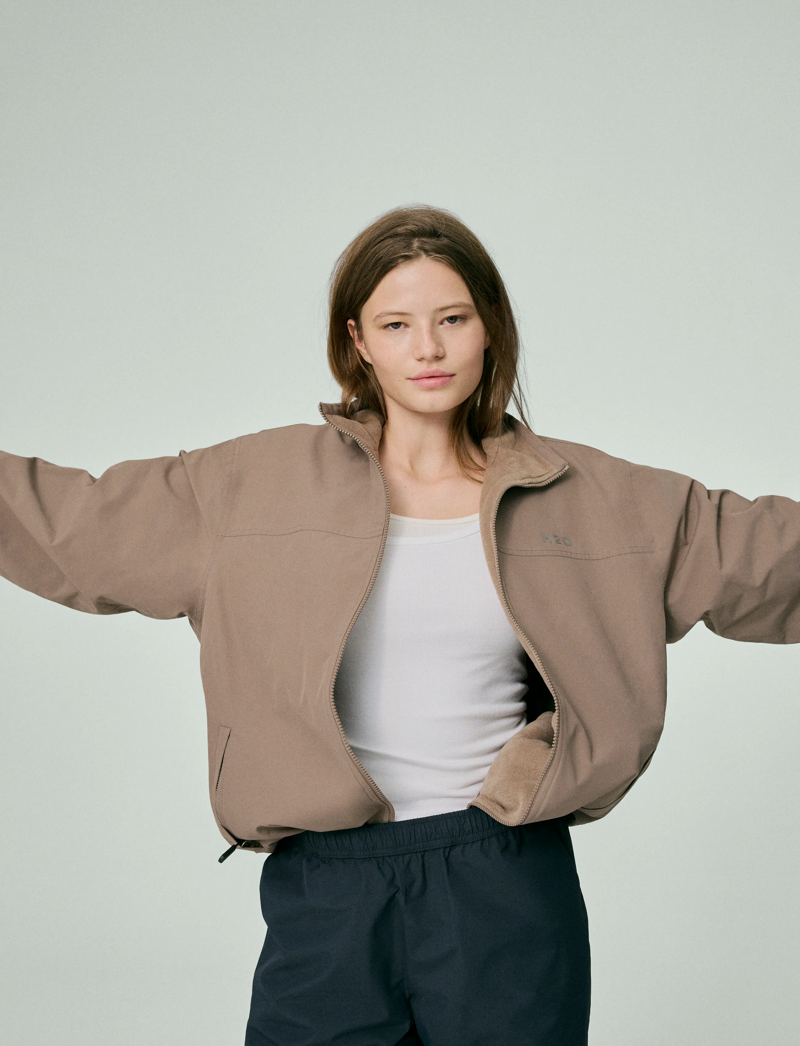 H2O Mandø Reversible Jacket, XXL, Sport Jackets, Braun - Outdoor Frauen
