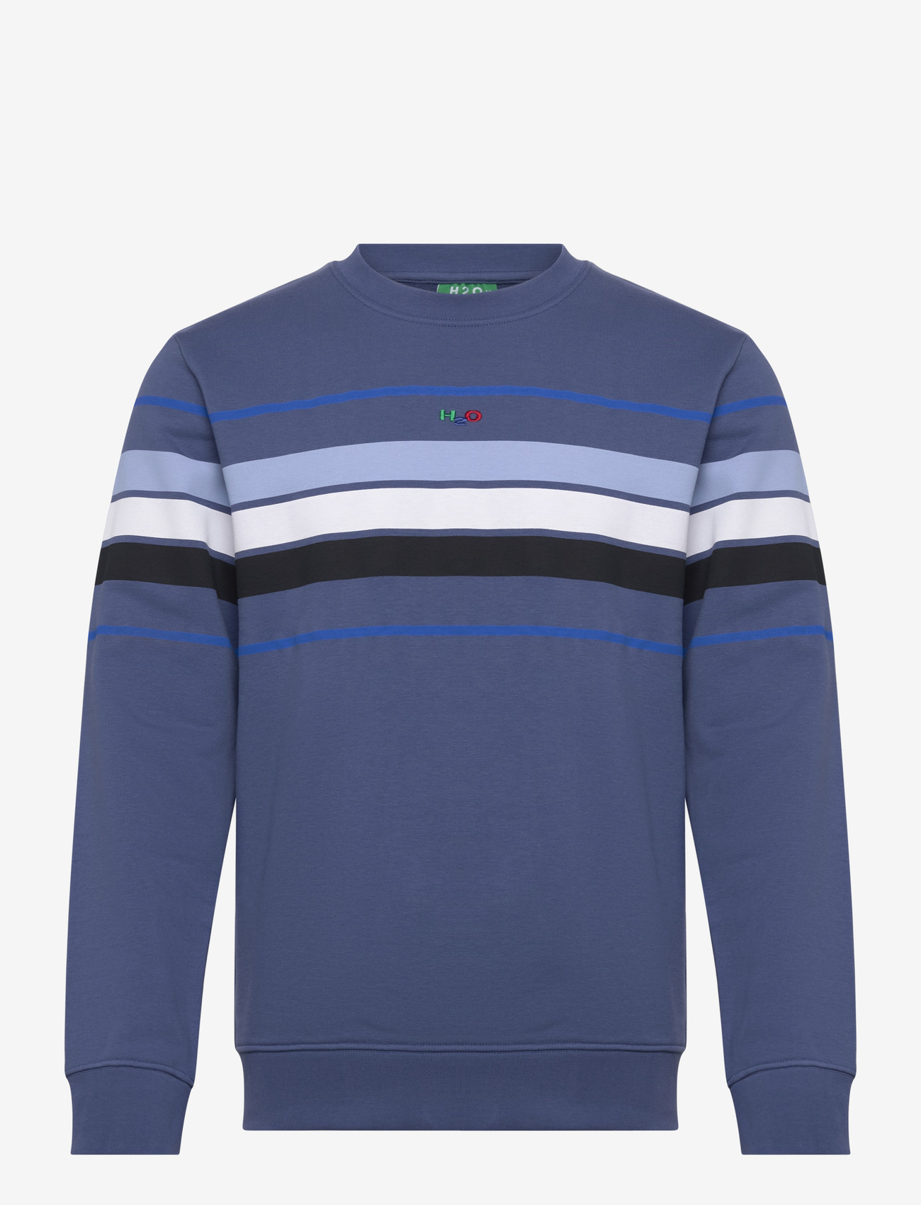 H2O - Classic Sweat O'neck - tops - indigo blue - 0